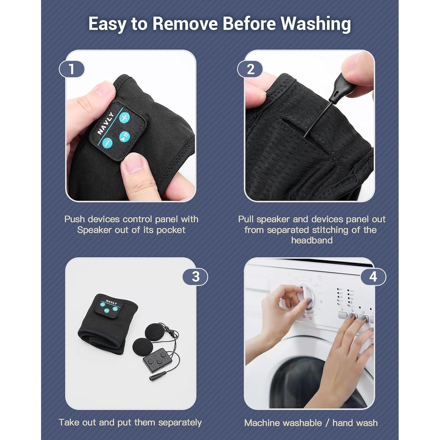 Auriculares para dormir Navly Bluetooth 4.0, 10h batería, cómodos