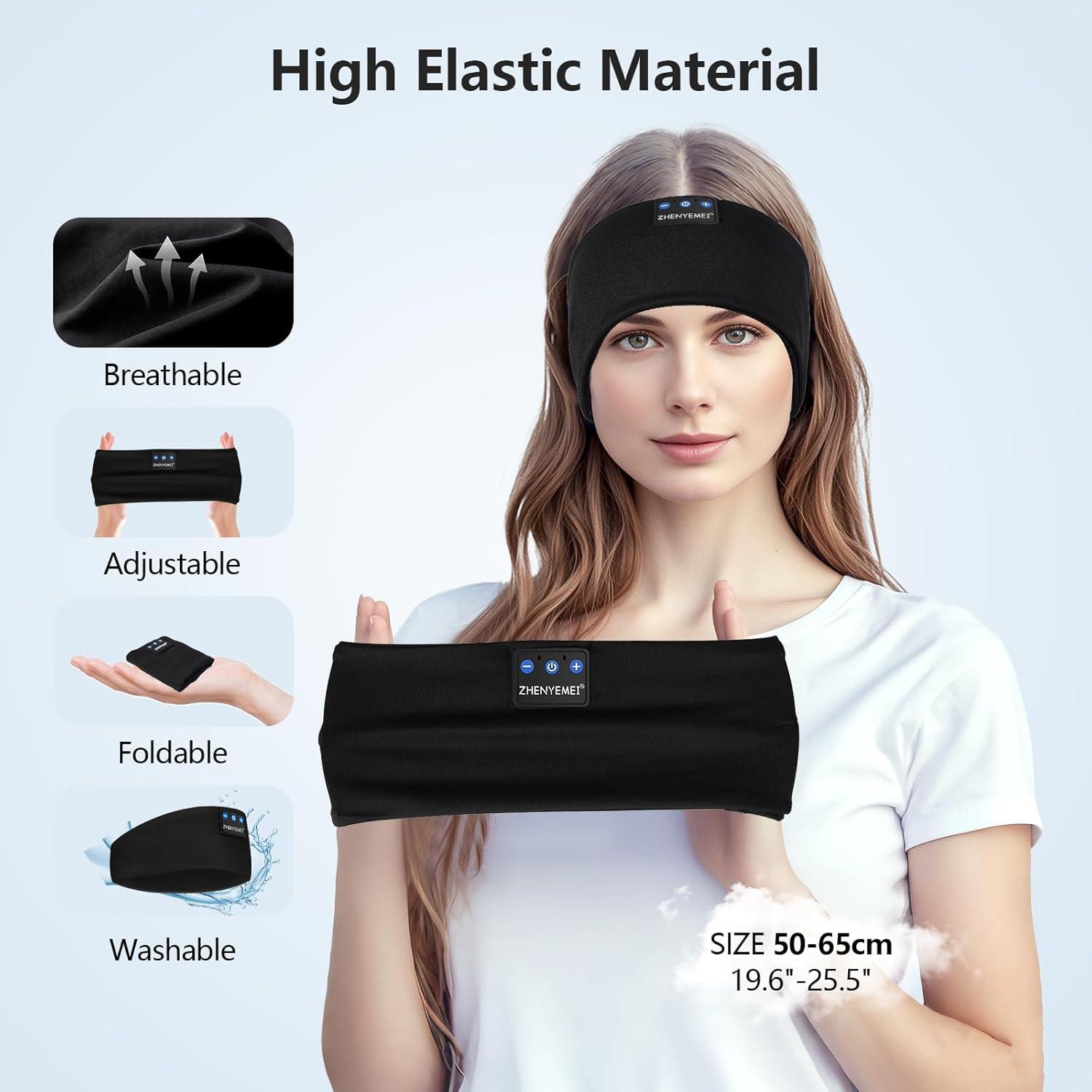 Auriculares para dormir Bluetooth ZHENYEMEI con micrófono HD