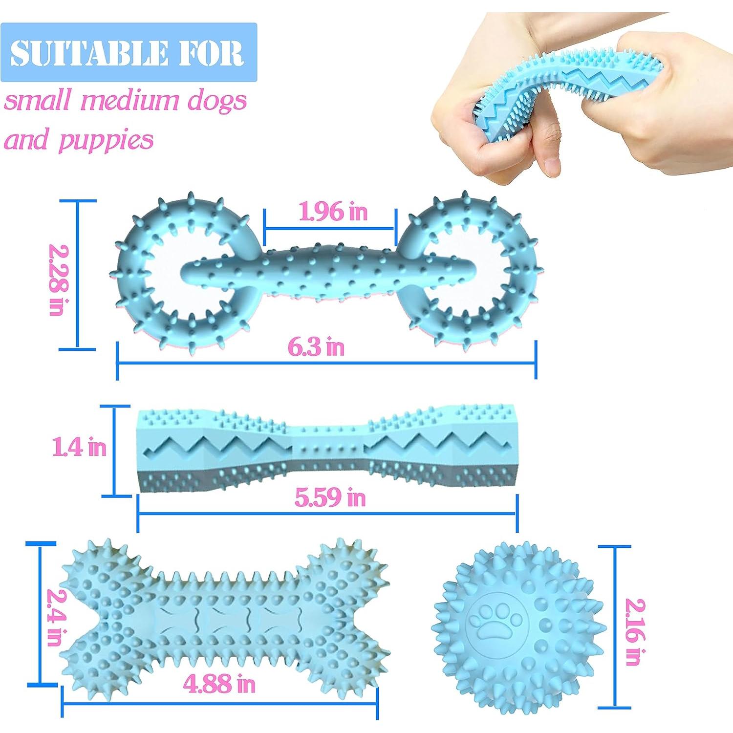 Paquete de 4 Juguetes para Cachorros Cdyzqikm - Masticar y Dentición