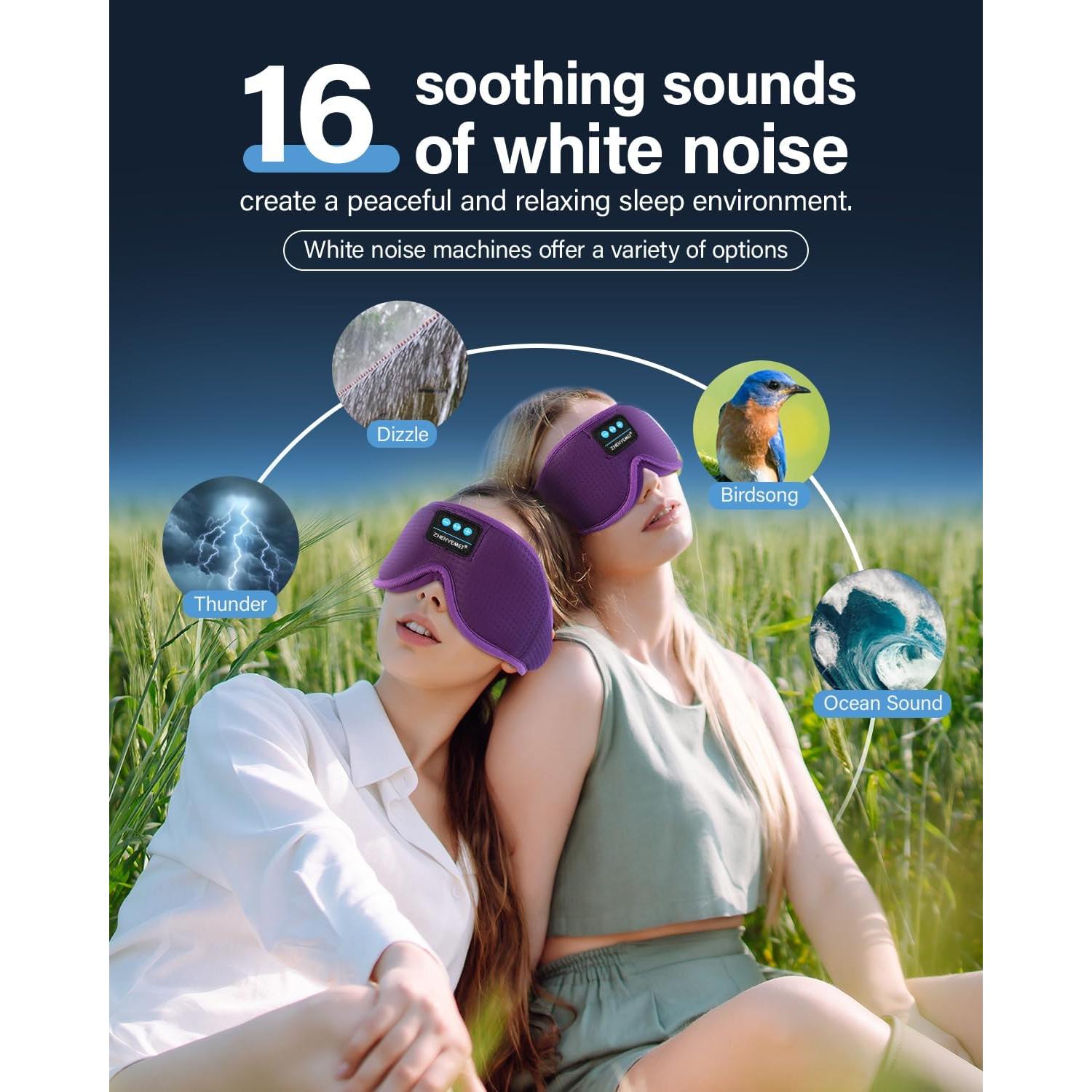 Auriculares Bluetooth para dormir ZHENYEMEI con ruido blanco