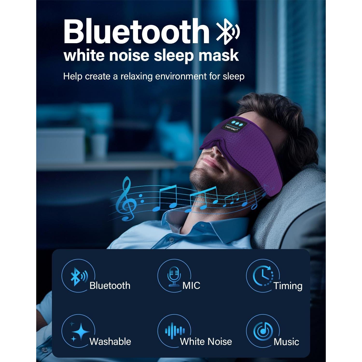 Auriculares Bluetooth para dormir ZHENYEMEI con ruido blanco