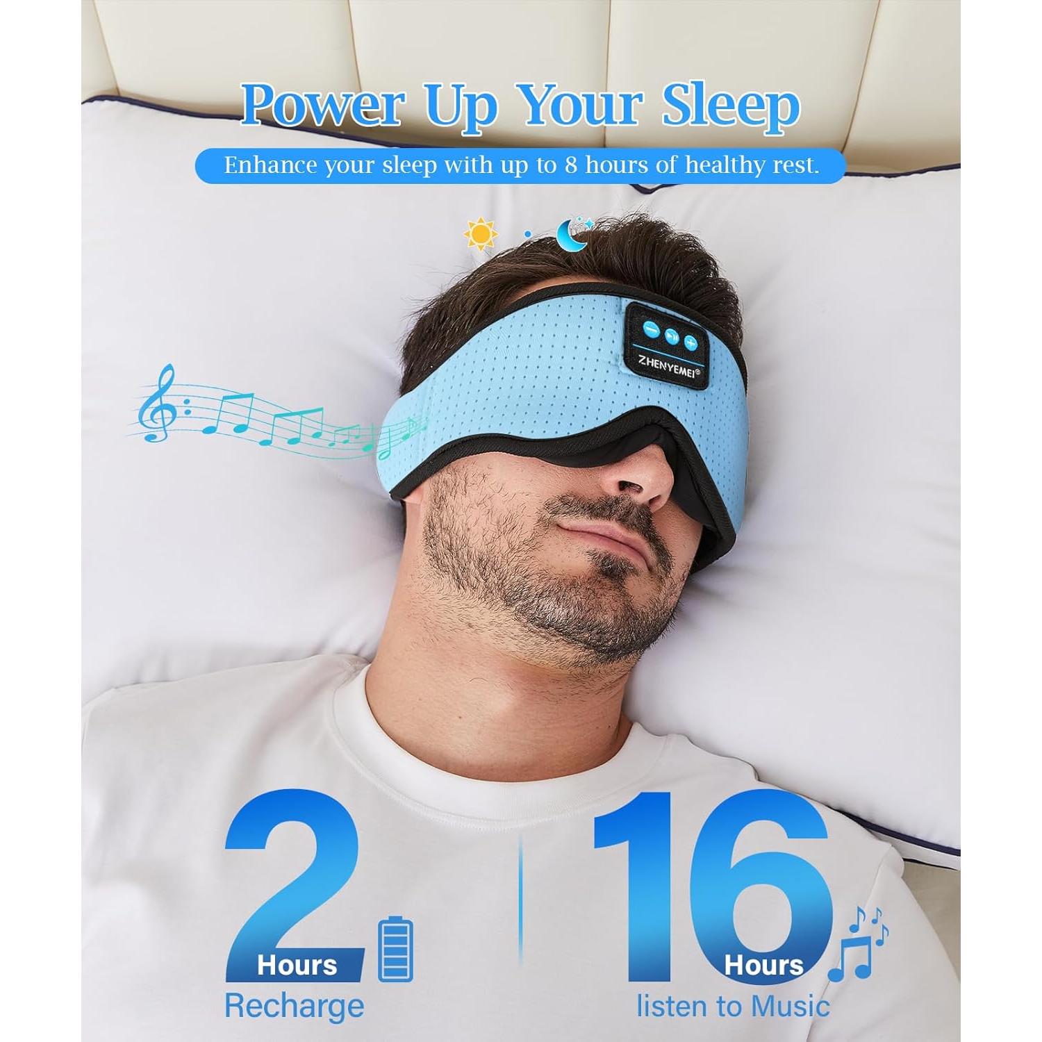 Auriculares Bluetooth para dormir ZHENYEMEI con ruido blanco 16h