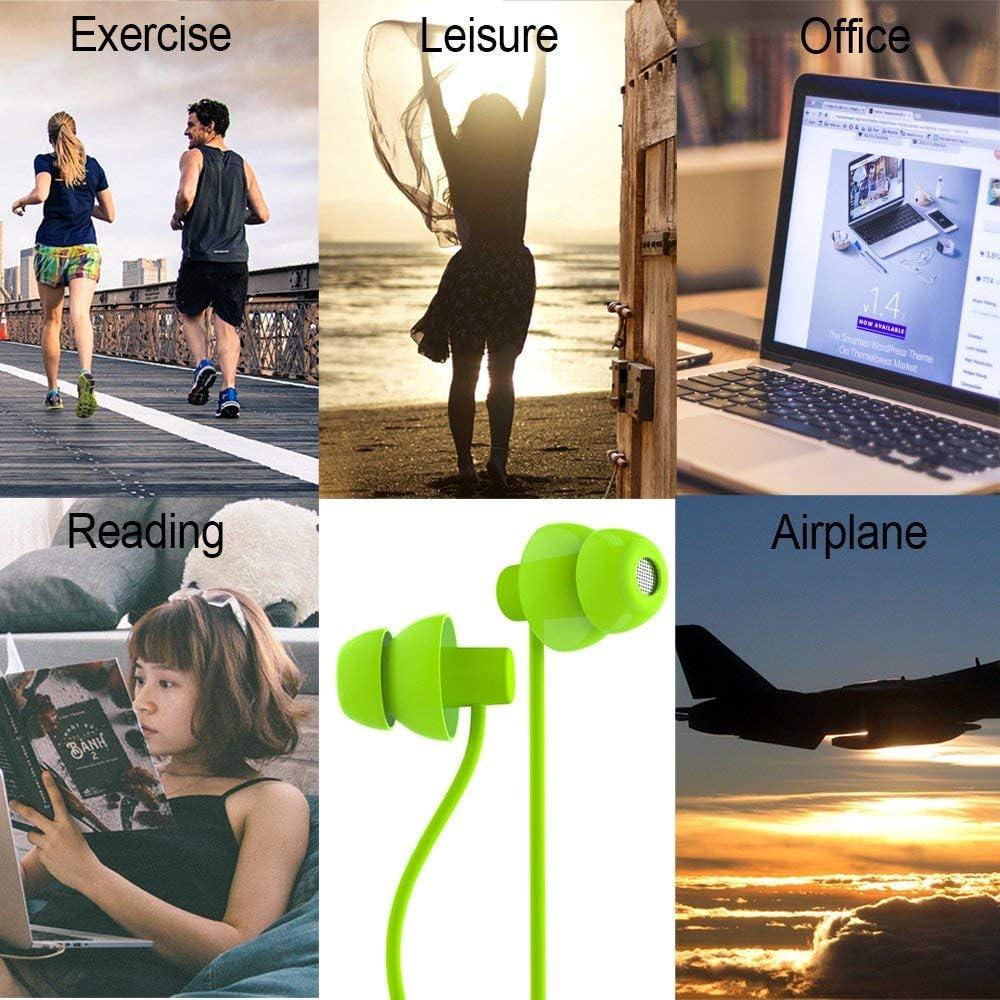 Auriculares con Cable MAXROCK 5mm Silicona Suave para Dormir