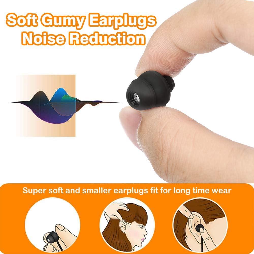 Bluetooth Sleep Headphones - GOOJODOQ Bluetooth 4.2 Wireless Soft in-Ear Sleeping Earbuds, 18 Hours Music time, Wireless Sleep Headsets for Insomnia, Side Sleeper, Gym, Relaxation and Sports-Black