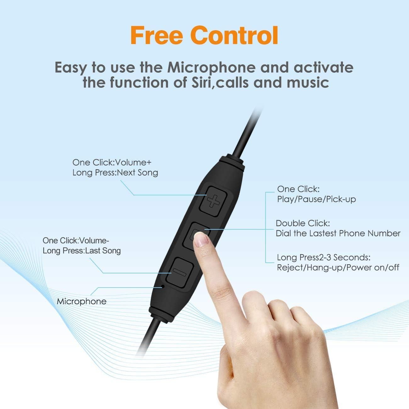 Bluetooth Sleep Headphones - GOOJODOQ Bluetooth 4.2 Wireless Soft in-Ear Sleeping Earbuds, 18 Hours Music time, Wireless Sleep Headsets for Insomnia, Side Sleeper, Gym, Relaxation and Sports-Black