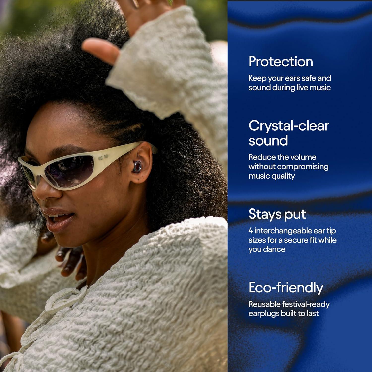 Tomorrowland x Loop Experience 2 Earplugs – Stylish Hearing Protection for Concerts & Festivals, Live Music, Nightlife & Musicians – 17dB Noise Reduction Ear Plugs (High-Fidelity) – Limited Edition