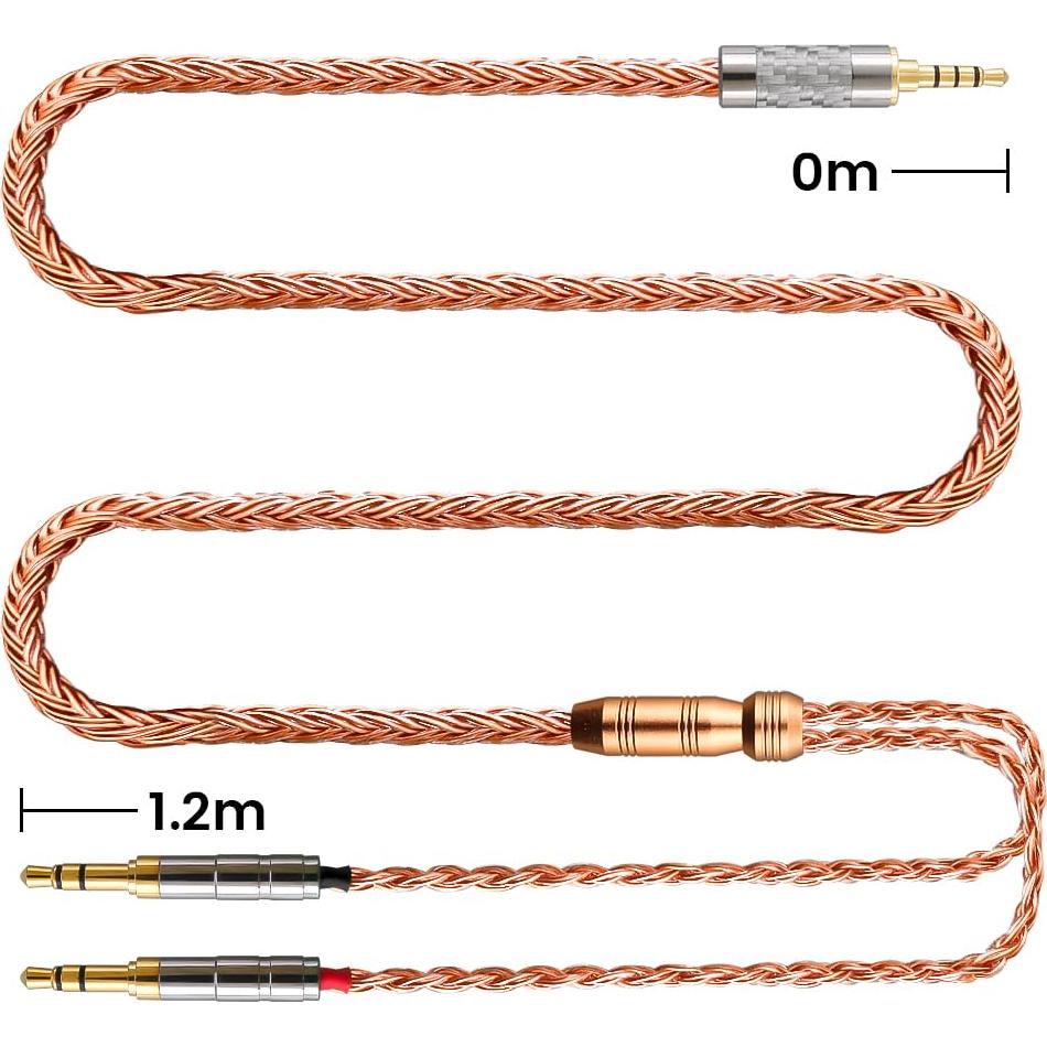 Cable de Reemplazo XIUSHAOT para Auriculares Hifiman 2.5mm