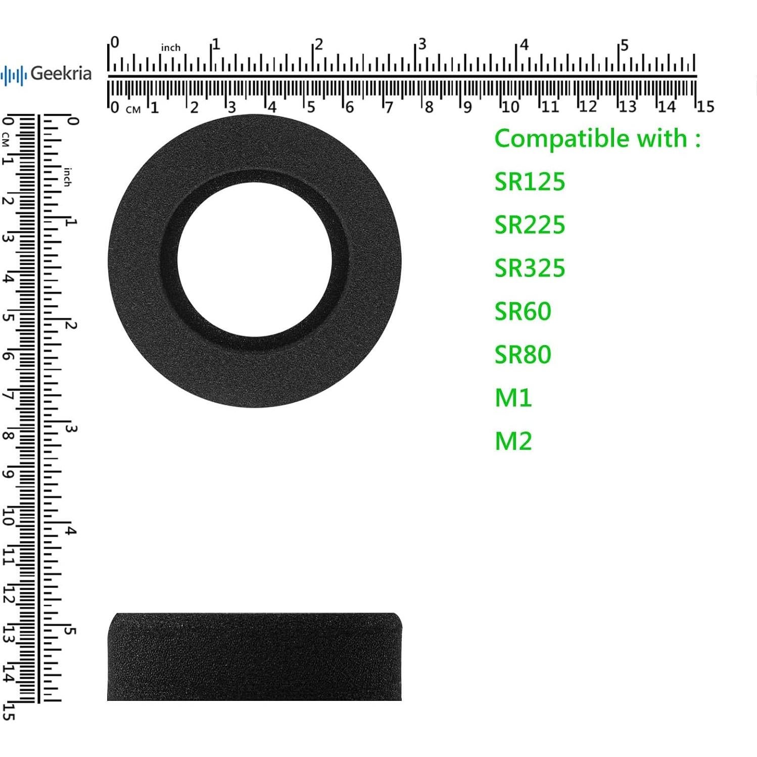 Almohadillas de repuesto Geekria para auriculares GRADO SR125 SR225 SR325 SR60 SR80