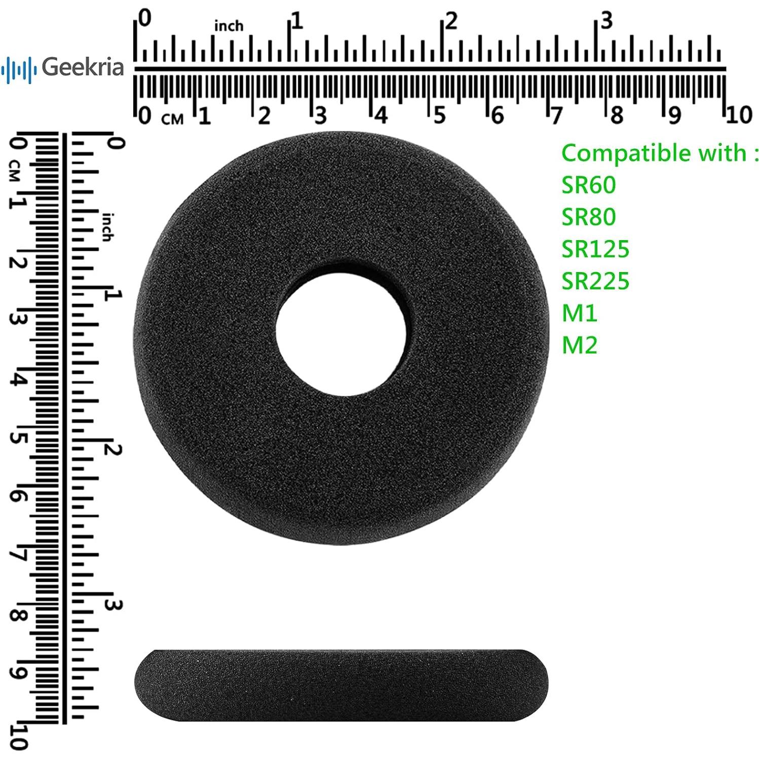 Almohadillas de Reemplazo Geekria para Auriculares GRADO SR60 SR80 SR125 SR225 M1 M2 - 2 Unidades