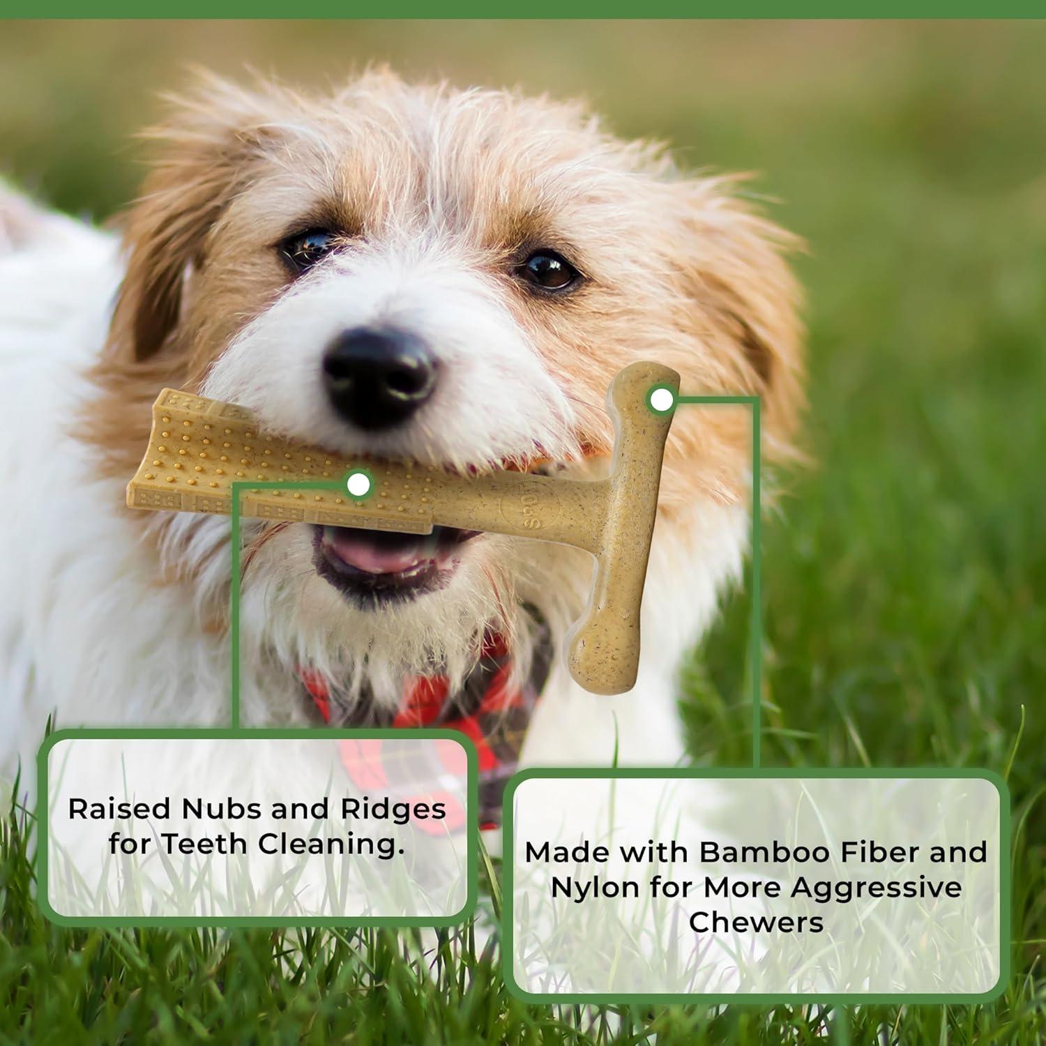 Juguete Masticar Perro SPOT Bam-Bones T-Bone 15cm Pollo