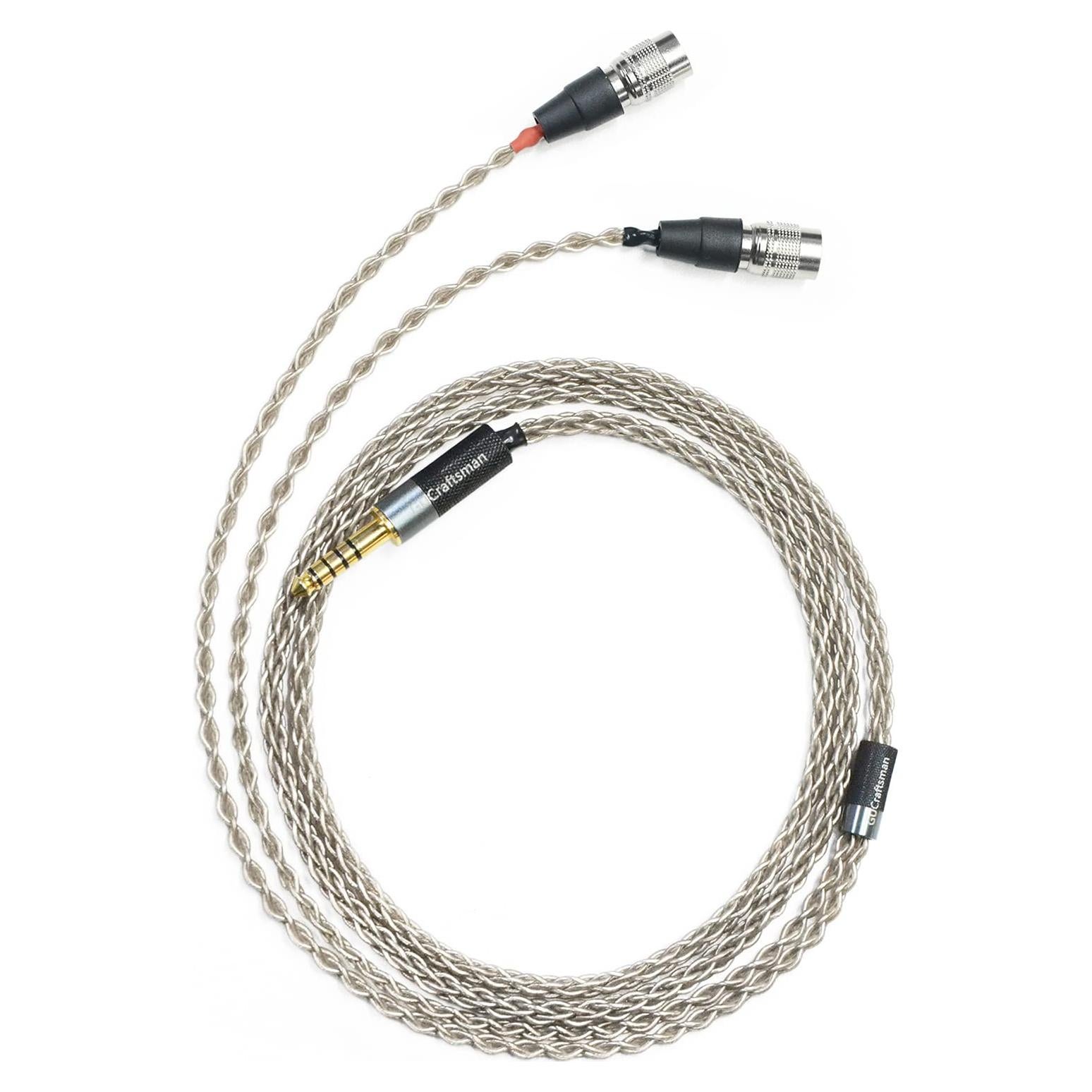 Cable de Auriculares GUCraftsman 1.8m 6N Plata 3.5mm/4.4mm/6.35mm