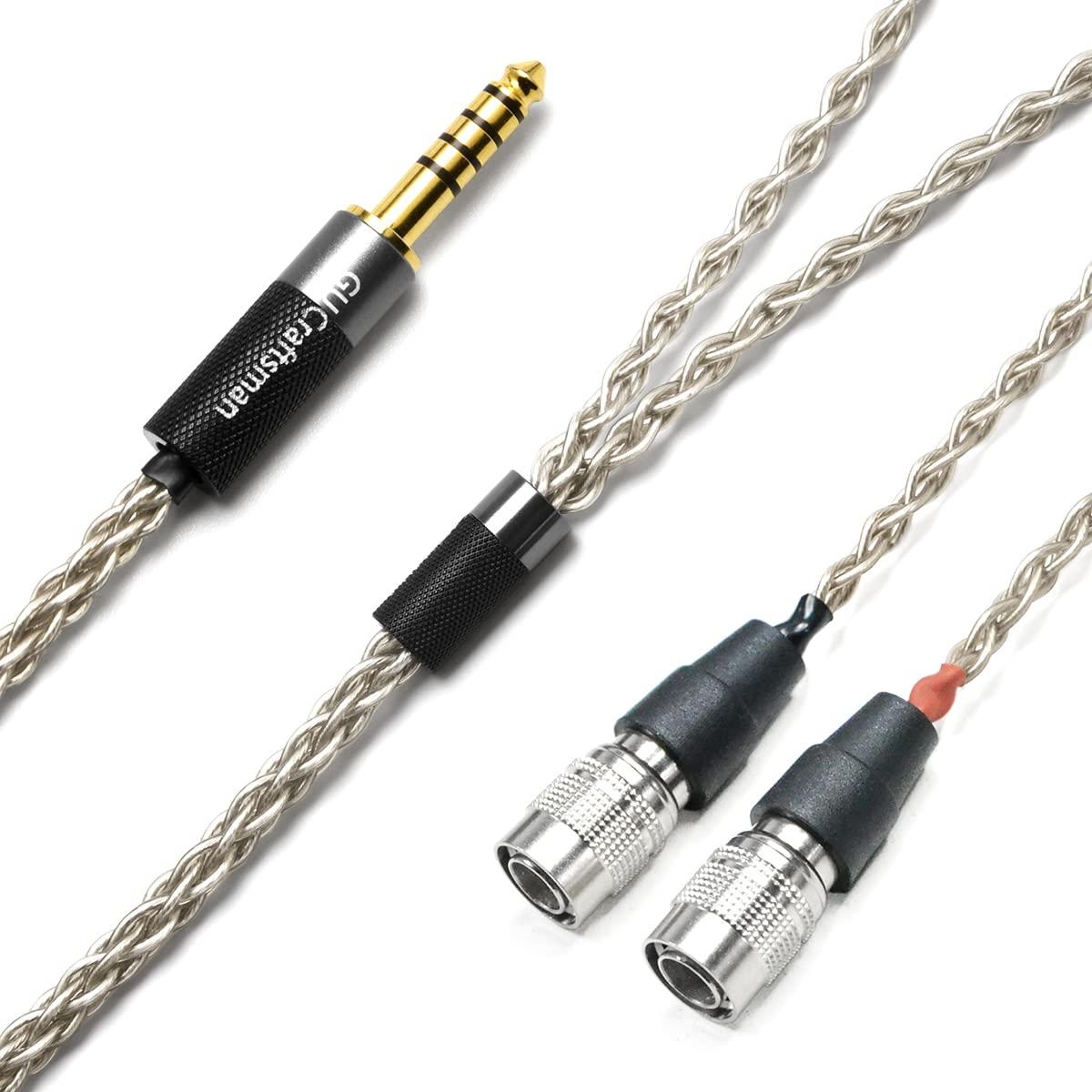 Cable de Auriculares GUCraftsman 1.8m 6N Plata 3.5mm/4.4mm/6.35mm