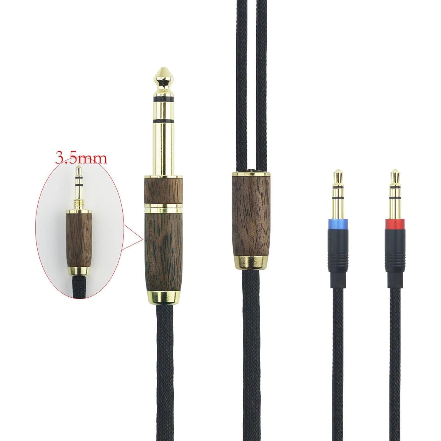 Cable de Audio NewFantasia 3.05m 6N OCC Cobre Baño Plata 3.5mm/6.35mm