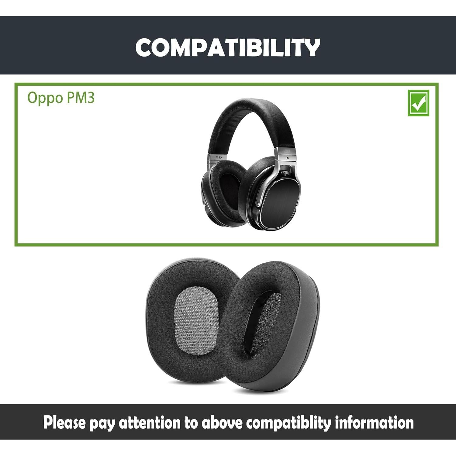 Almohadillas de Reemplazo HTINDUSTRY para Auriculares Oppo PM-3