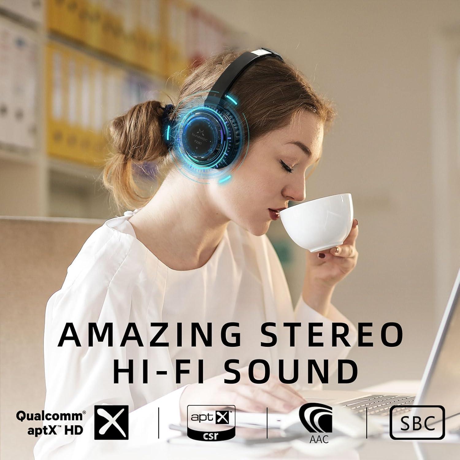 Auriculares Bluetooth SoundMAGIC P23BT On Ear HiFi 60h