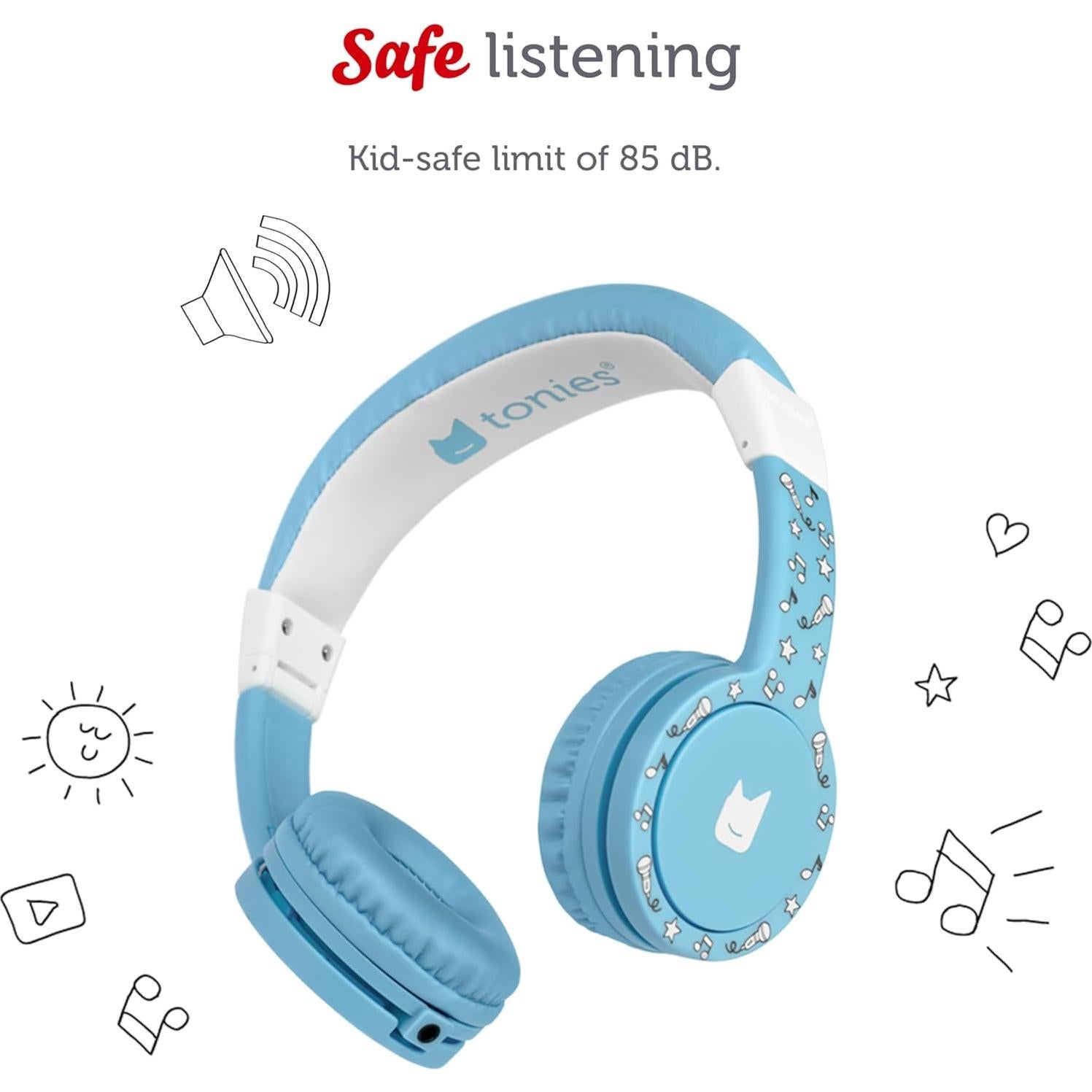 Auriculares Plegables Tonies para Niños 3+ - Azul Claro