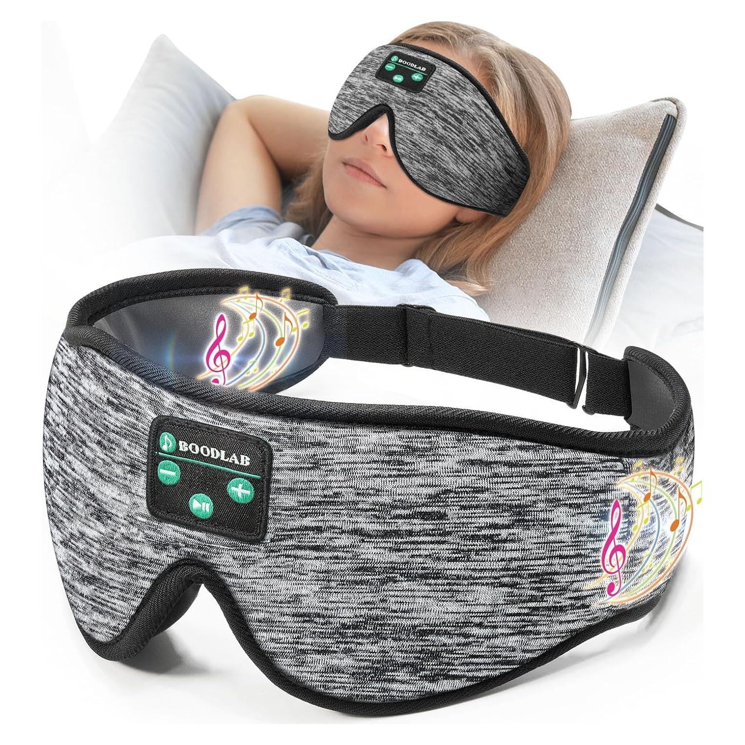 Máscara para dormir Bluetooth Boodlab con auriculares lavables