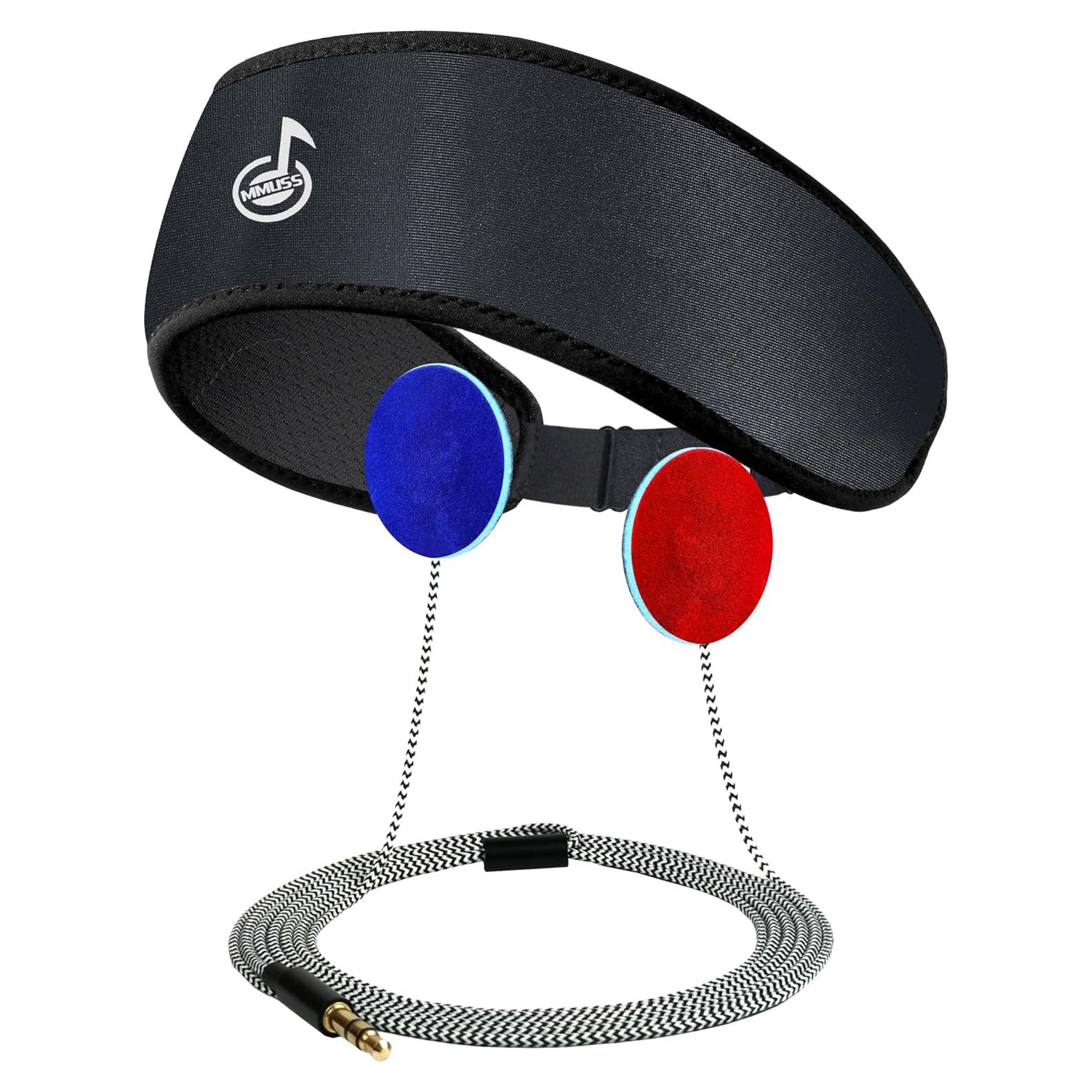 Auriculares para Dormir MMUSS Ajustables con Banda y Altavoces Finos