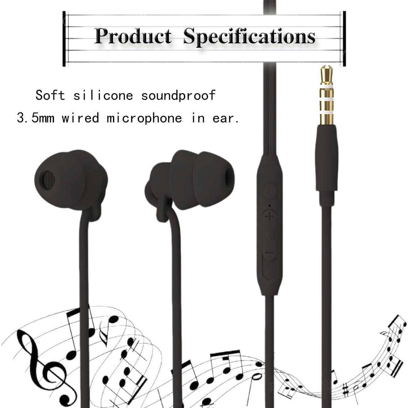 Auriculares para dormir ZBJBinCH con cancelación de ruido 3.5mm