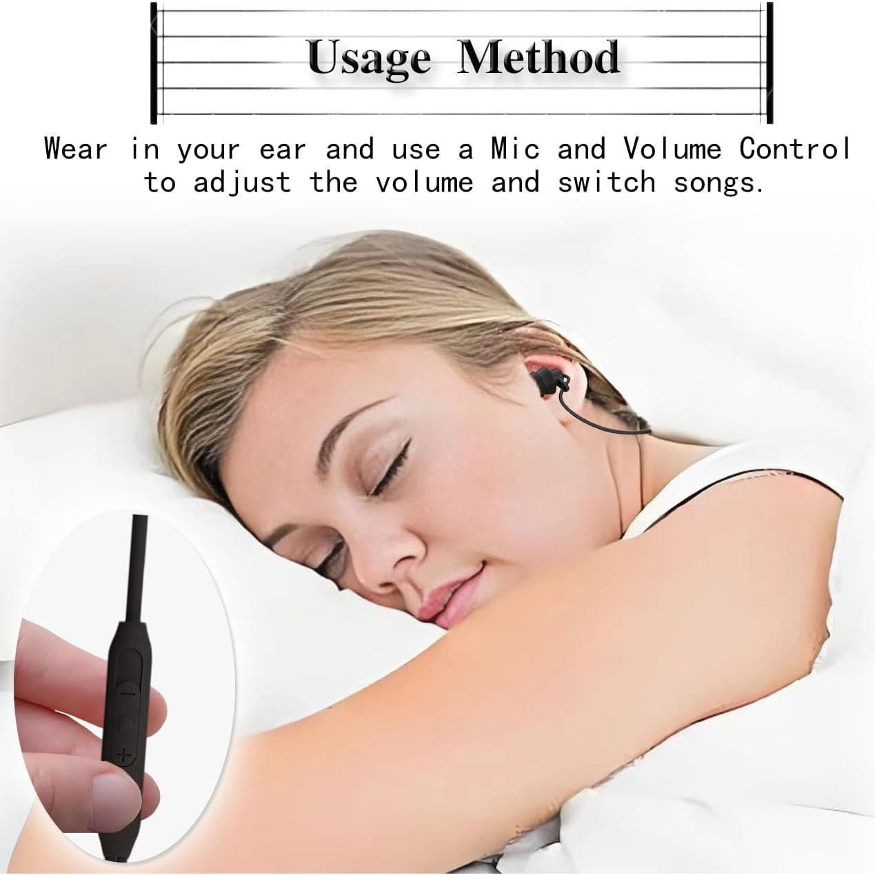 Auriculares para dormir ZBJBinCH con cancelación de ruido 3.5mm