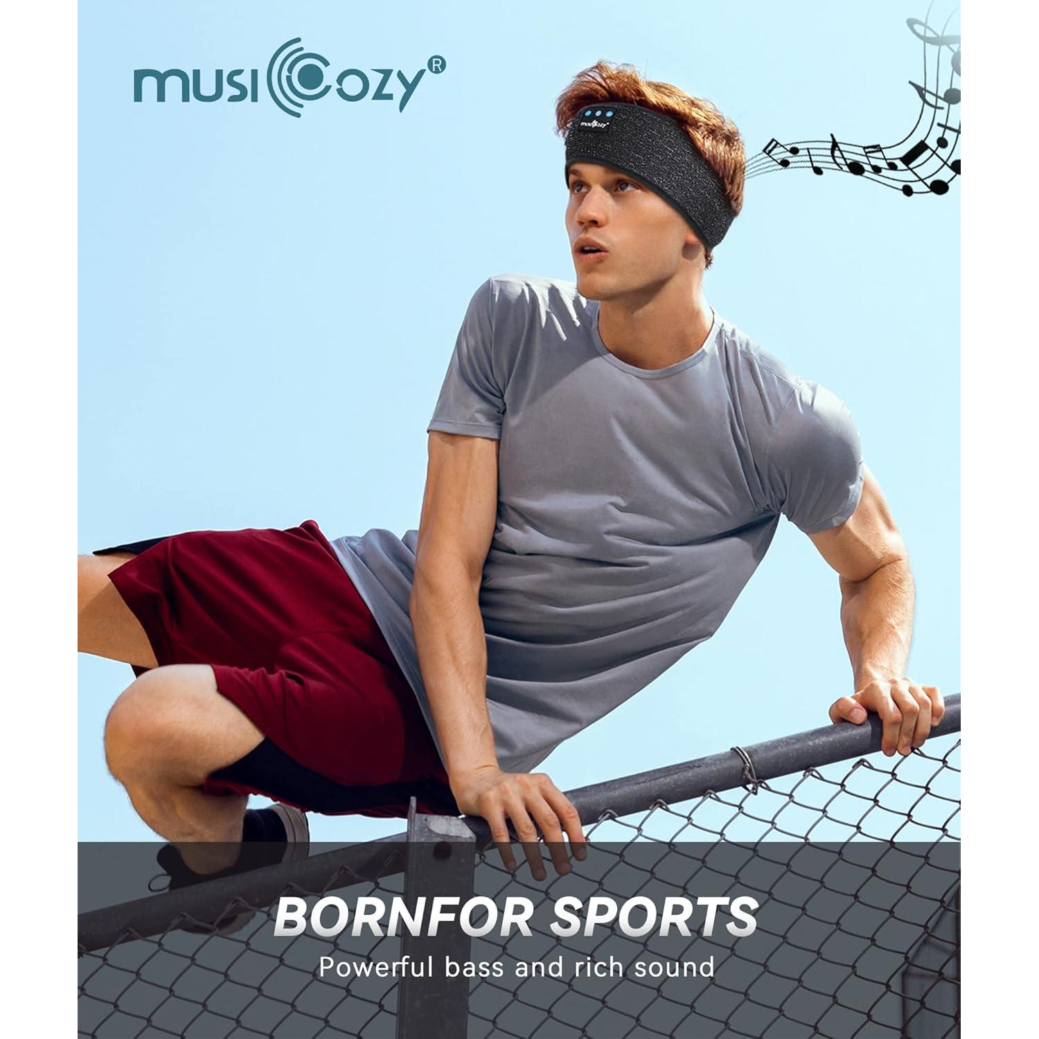 Auriculares Bluetooth 5.2 MUSICOZY para dormir y deporte