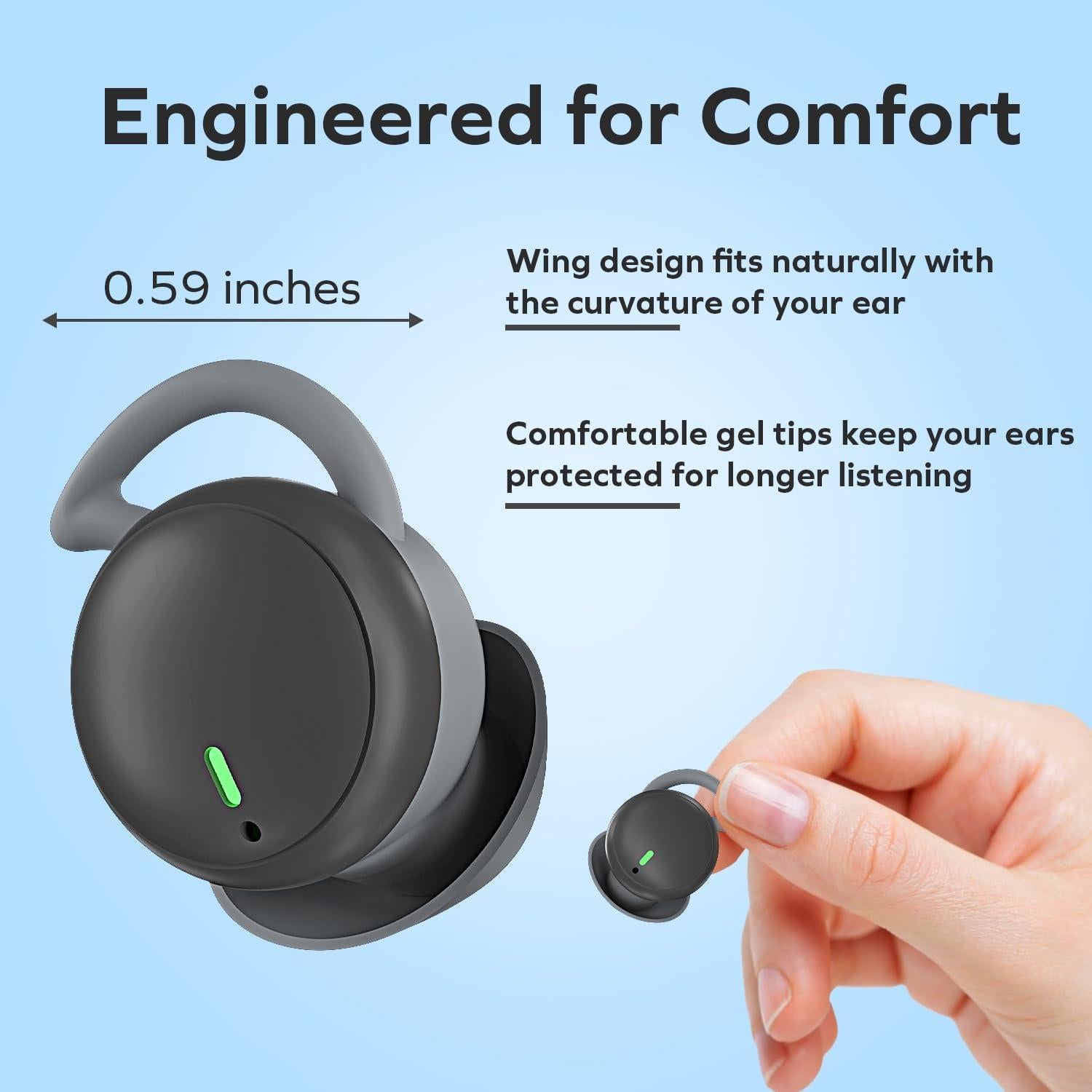 Auriculares Inalámbricos Coby Sleep Earbuds con Bluetooth 5.3