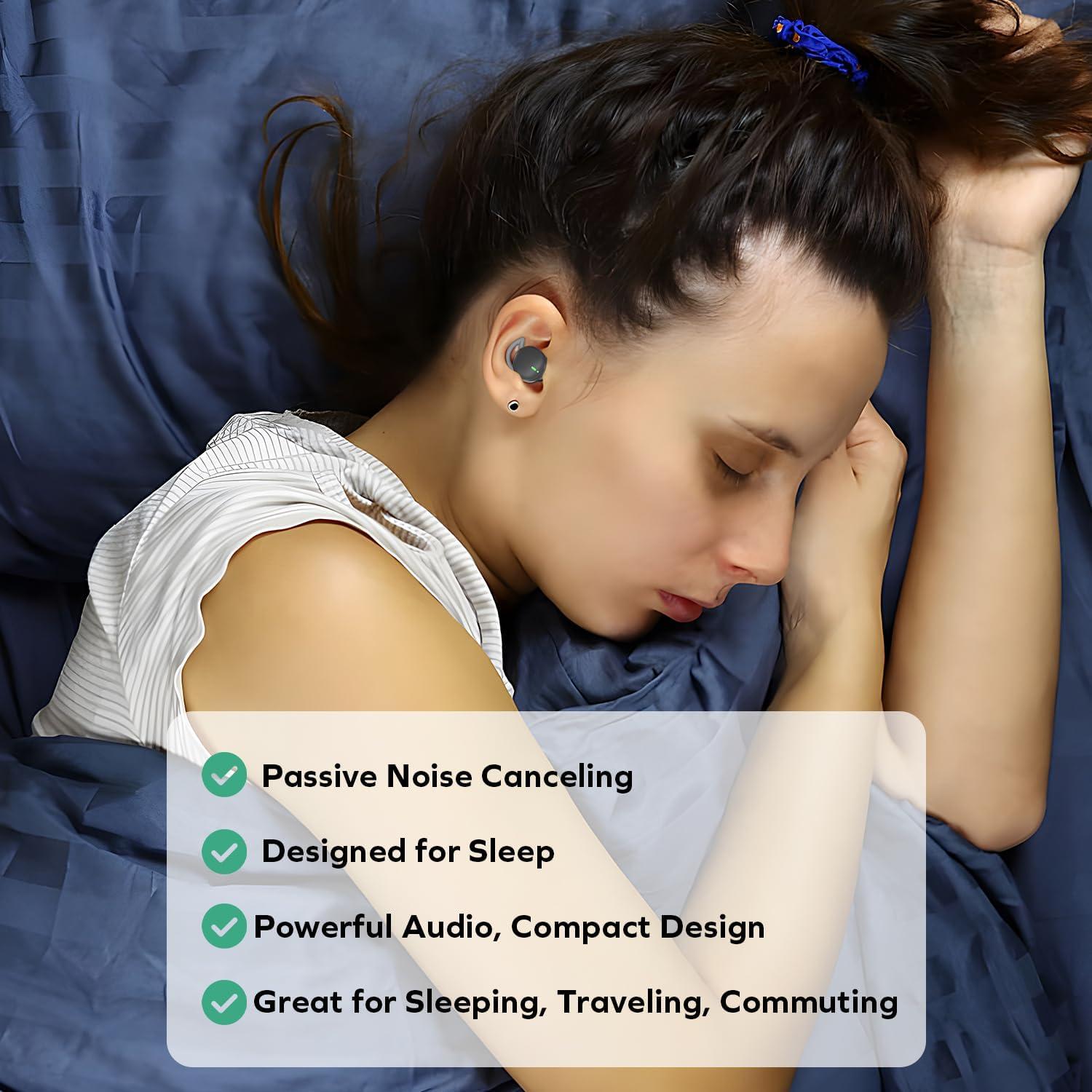 Auriculares Inalámbricos Coby Sleep Earbuds con Bluetooth 5.3
