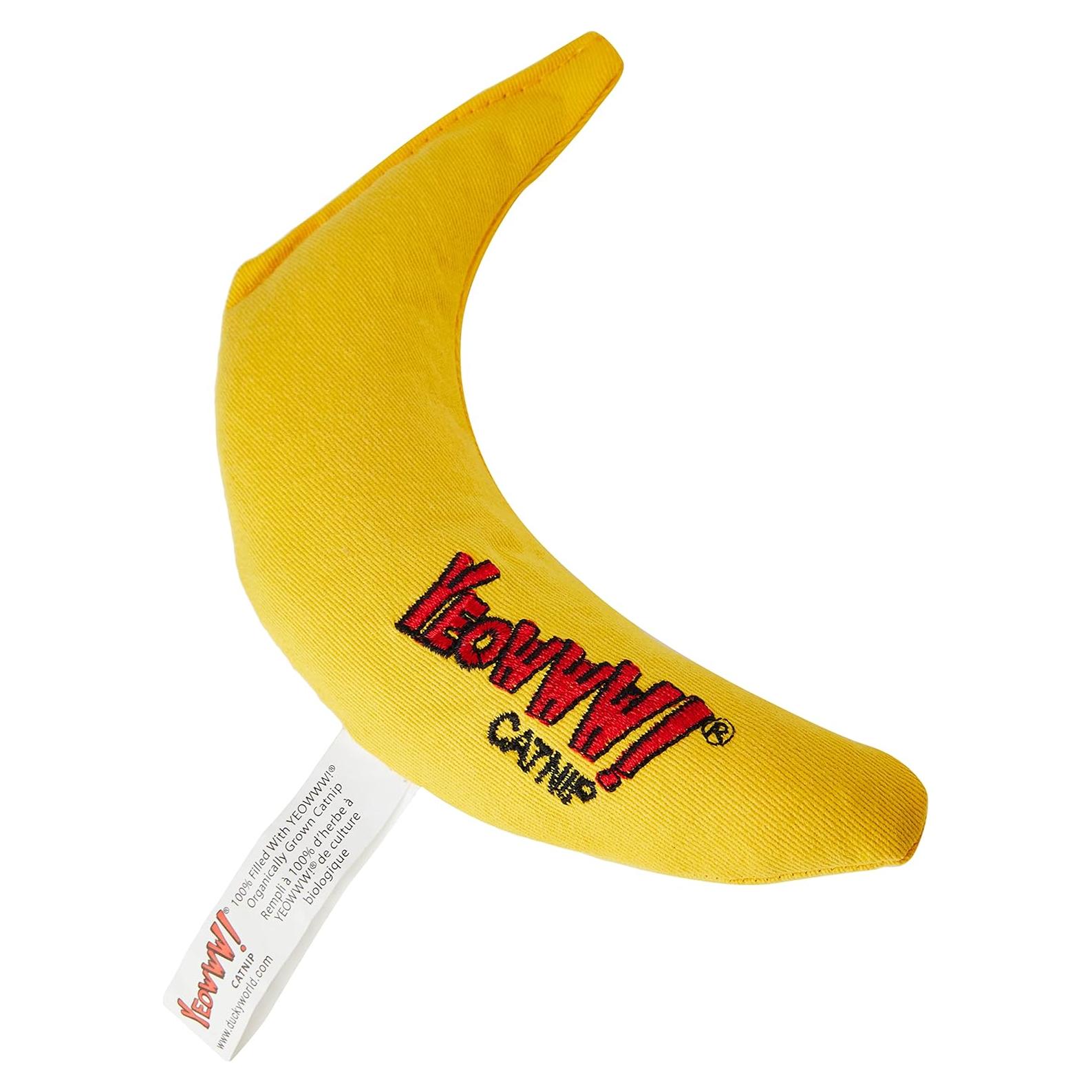 Juguete para Gatos Plátano Amarillo DuckyWorld 17,78 cm