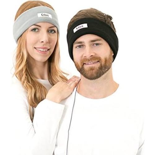 Auriculares CozyPhones para dormir - Forro polar negro, 1 unidad