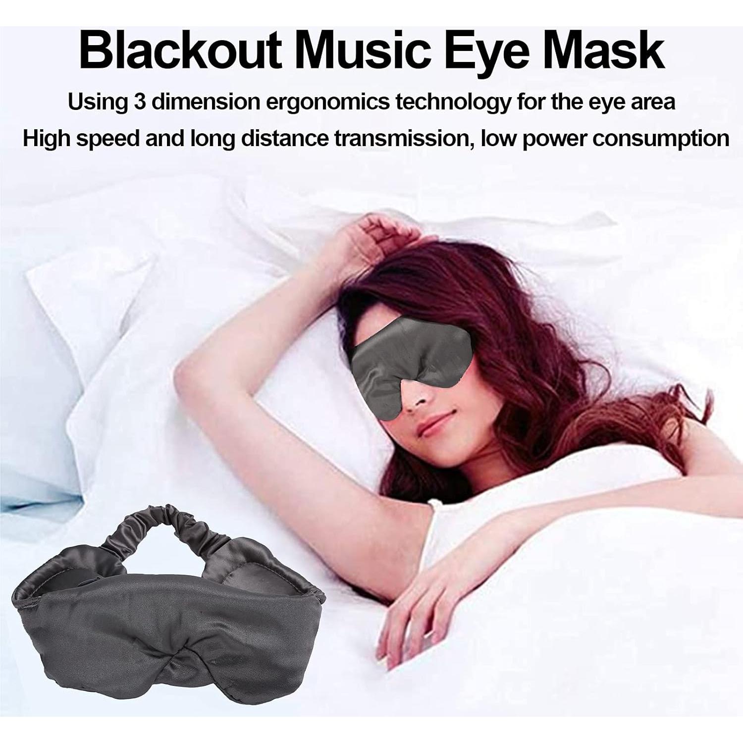 Máscara de Ojos Musical Bluetooth 5.0 Acogedor - Seda Gris