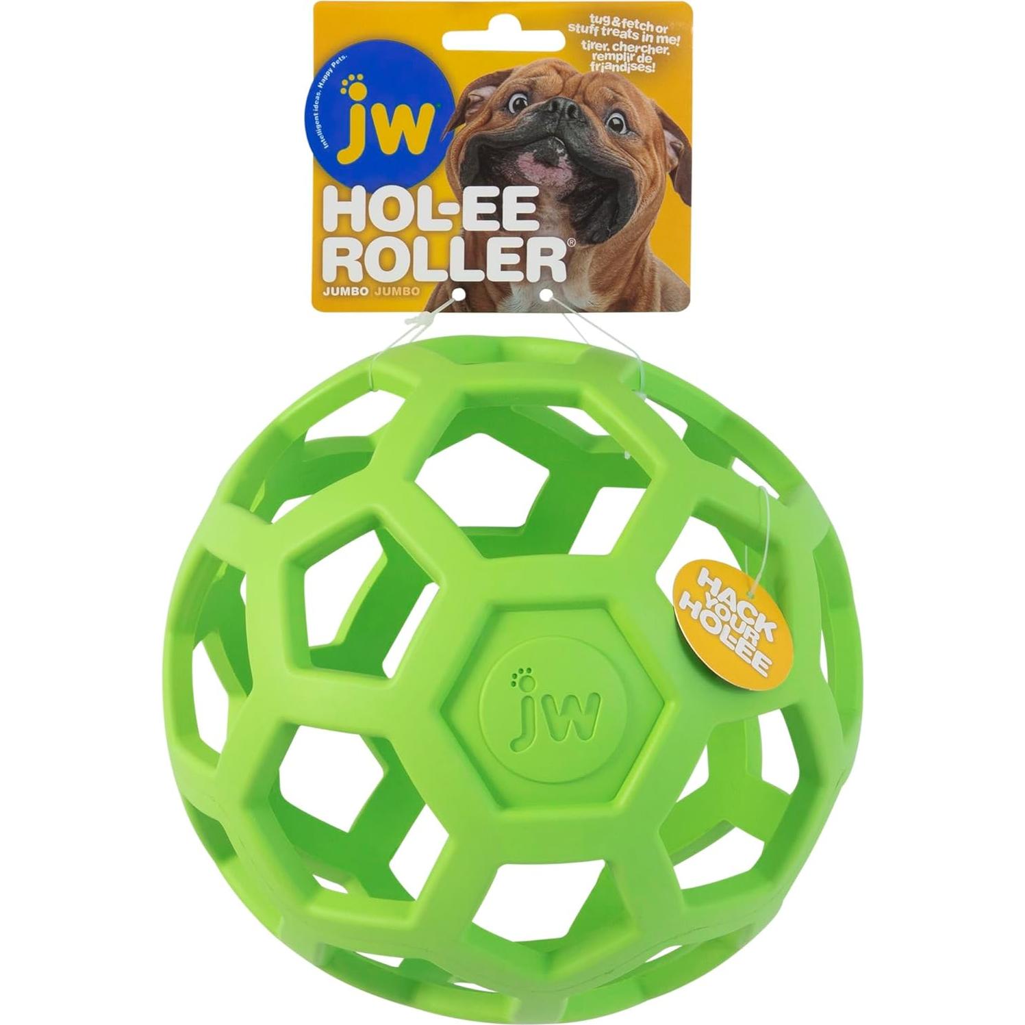 Pelota Puzzle para Perros JW Pet Hol-ee Roller 19 cm