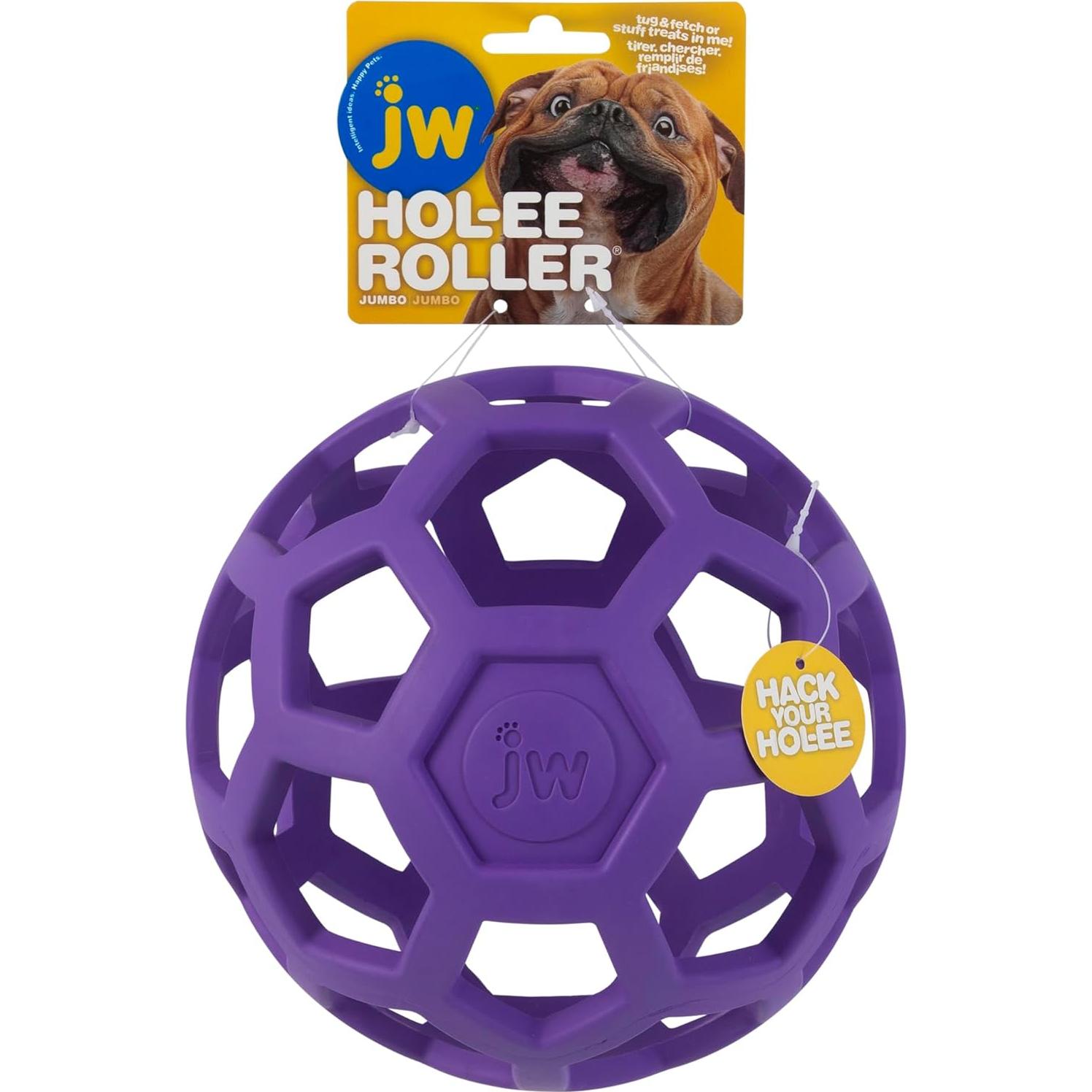 Pelota Puzzle para Perros JW Pet Hol-ee Roller 19 cm