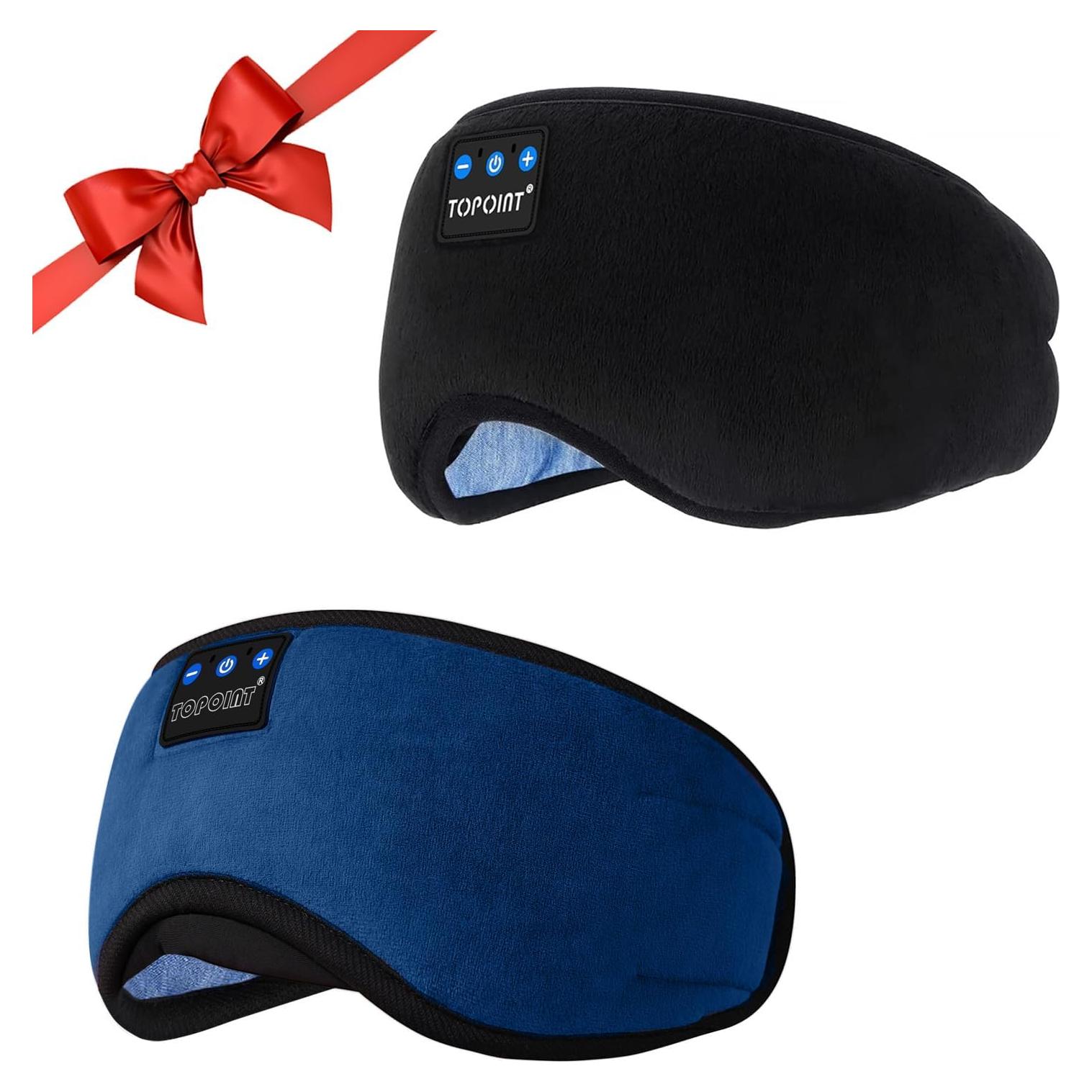 Auriculares para dormir TOPOINT Bluetooth 5.2, máscara de sueño