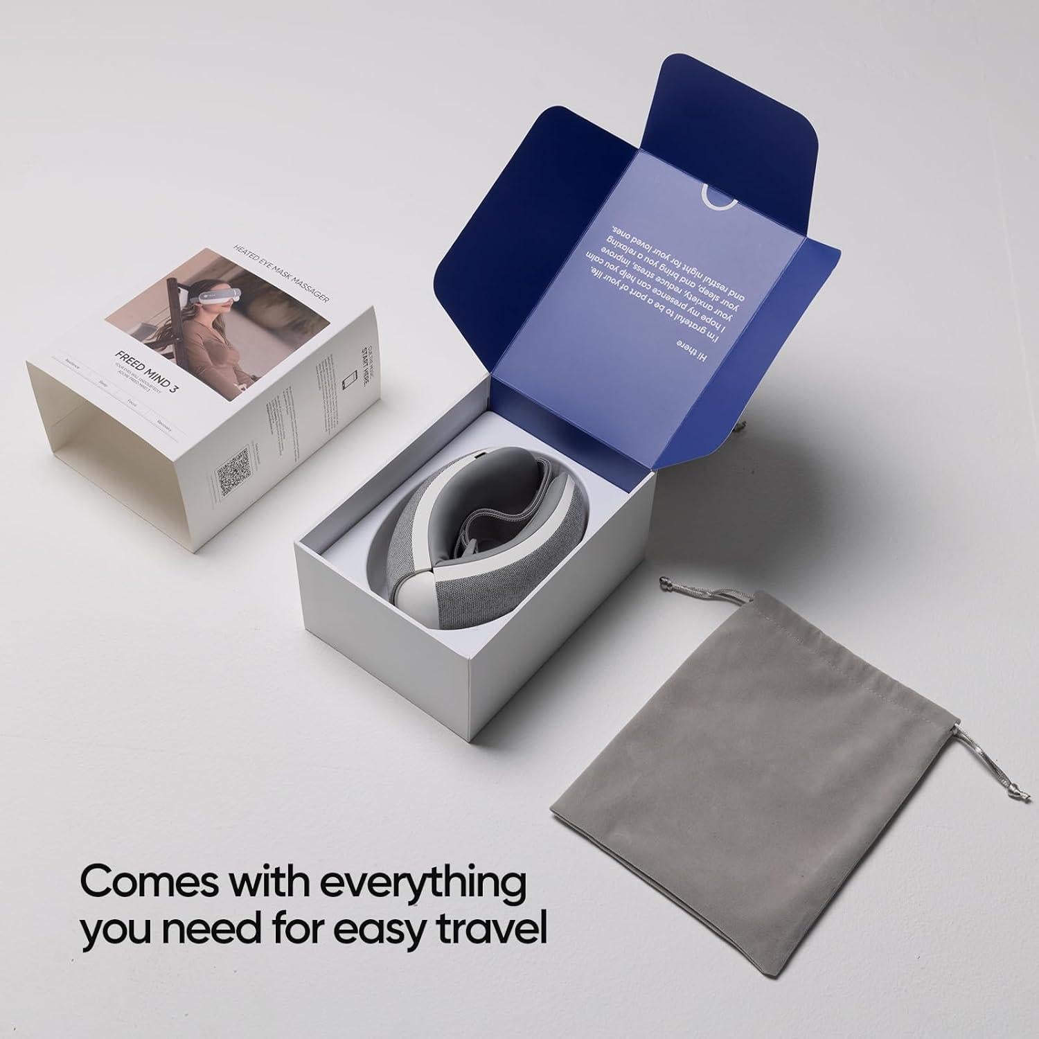 Masajeador de Ojos Freed Mind 3 con Calor y Bluetooth - Alivio Estrés