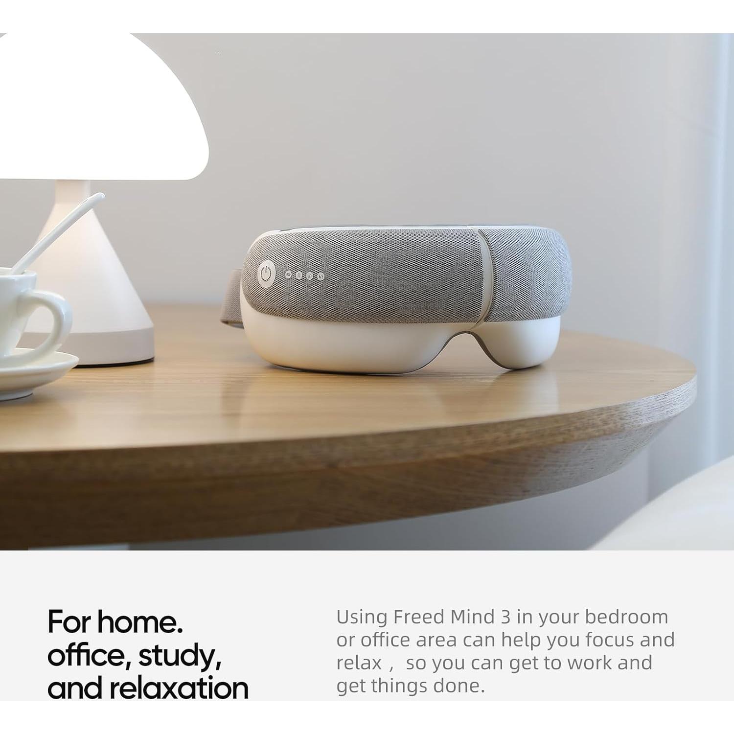 Masajeador de Ojos Freed Mind 3 con Calor y Bluetooth - Alivio Estrés