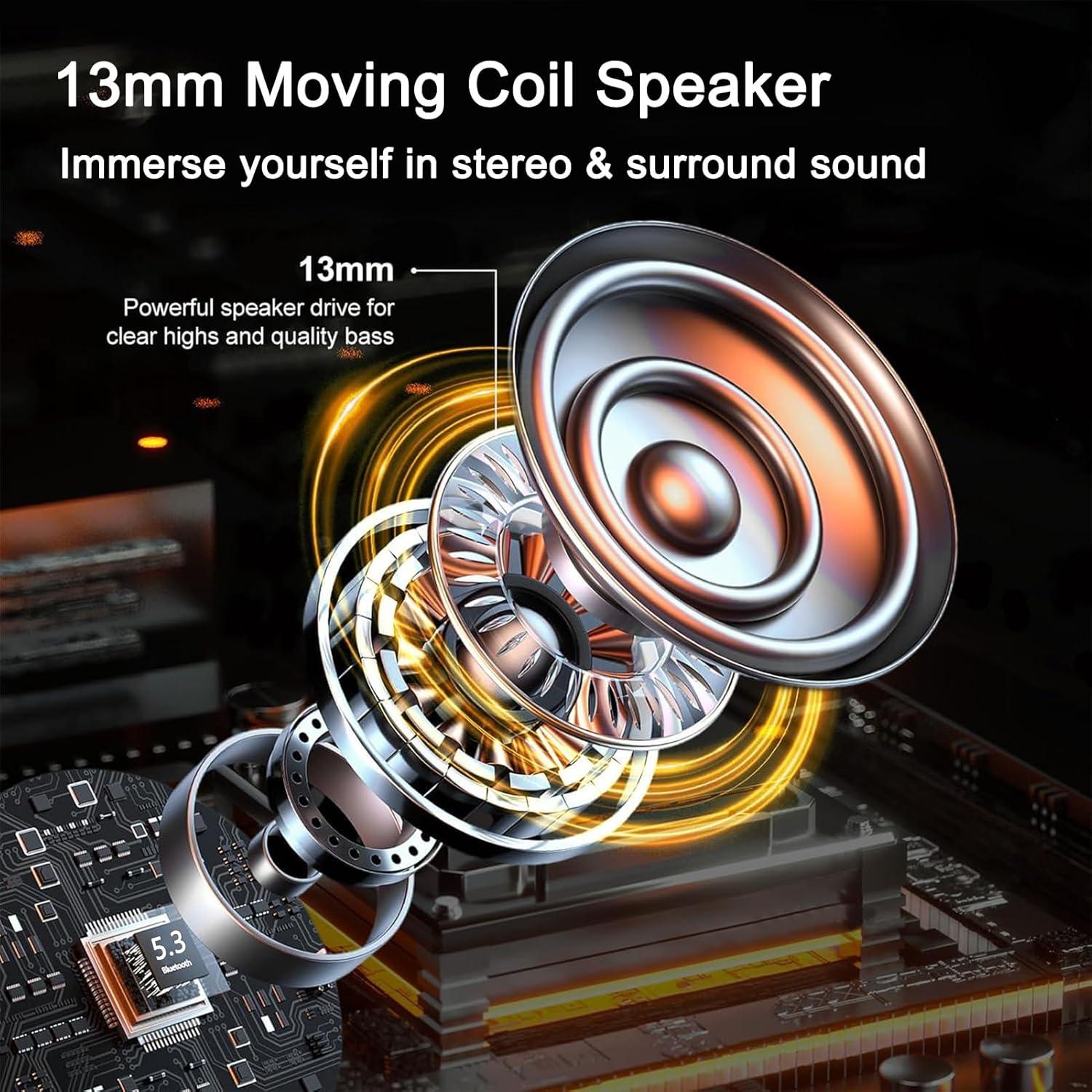 Auriculares Inalámbricos Ruoanun MD para Dormir con Estuche Carga