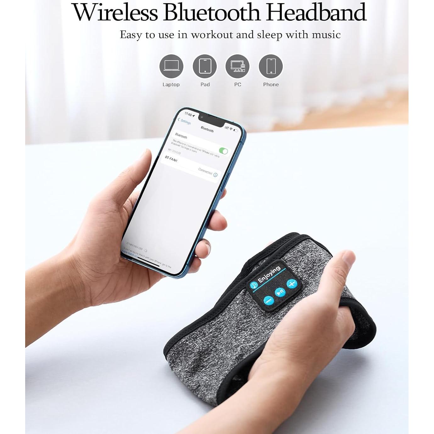 Auriculares Inalámbricos para Dormir Enjoying ENJ01 - Gris, 10H Batería