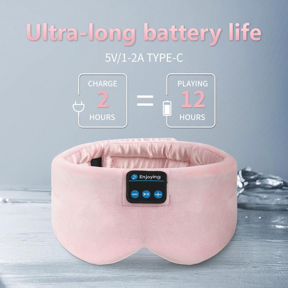Máscara de Sueño Bluetooth SYPVRY con Auriculares Inalámbricos