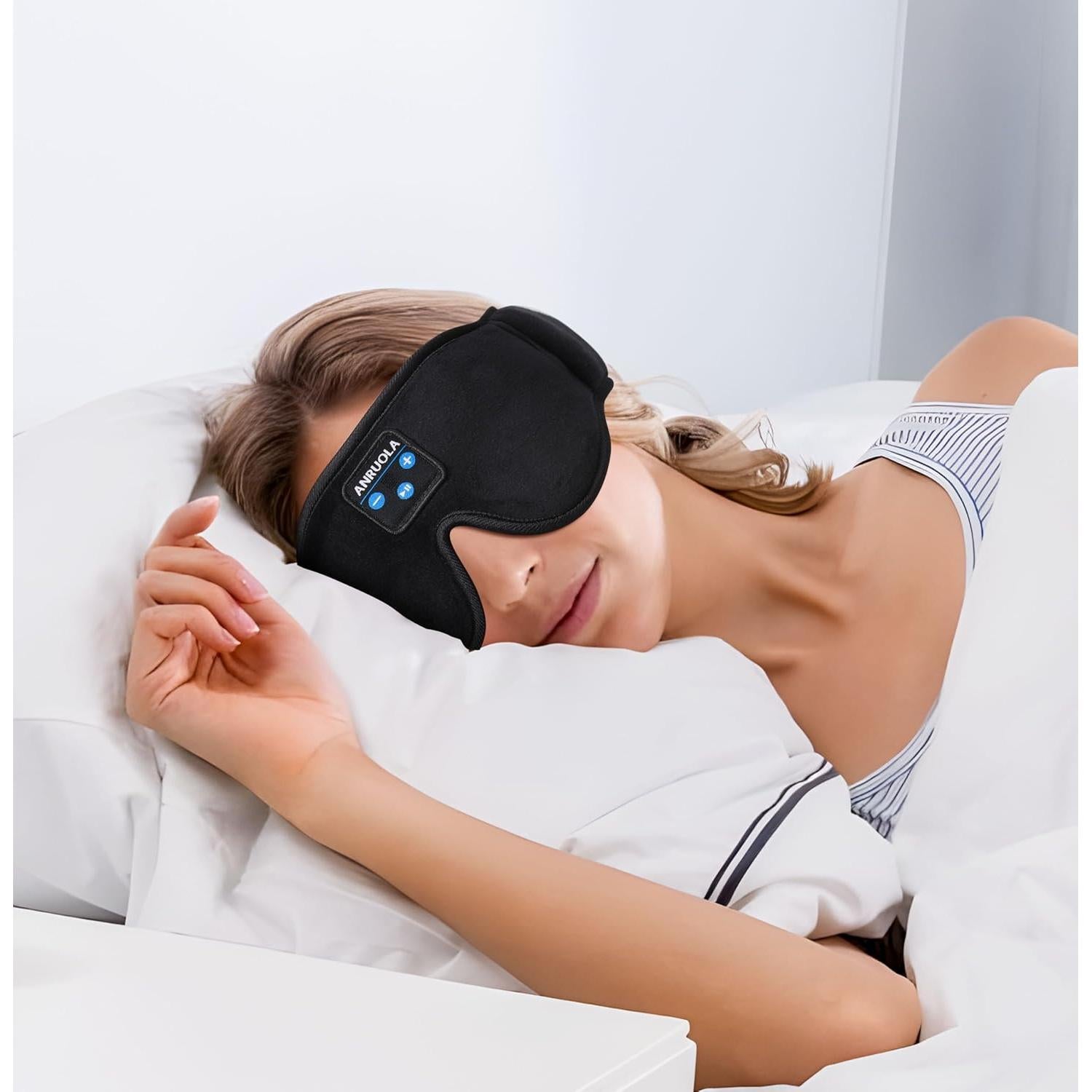 Auriculares para dormir ANRUOLA con máscara Bluetooth 5.3