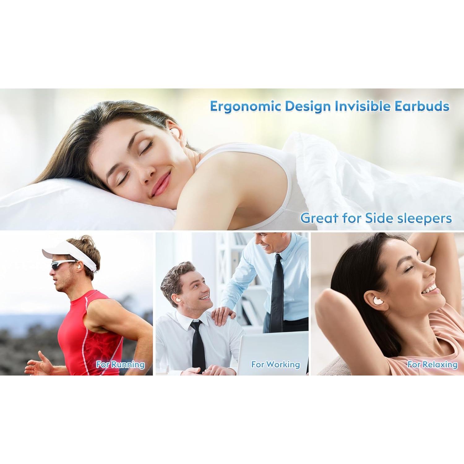 Auriculares Inalámbricos GreatQIQI 790 Blancos para Dormir