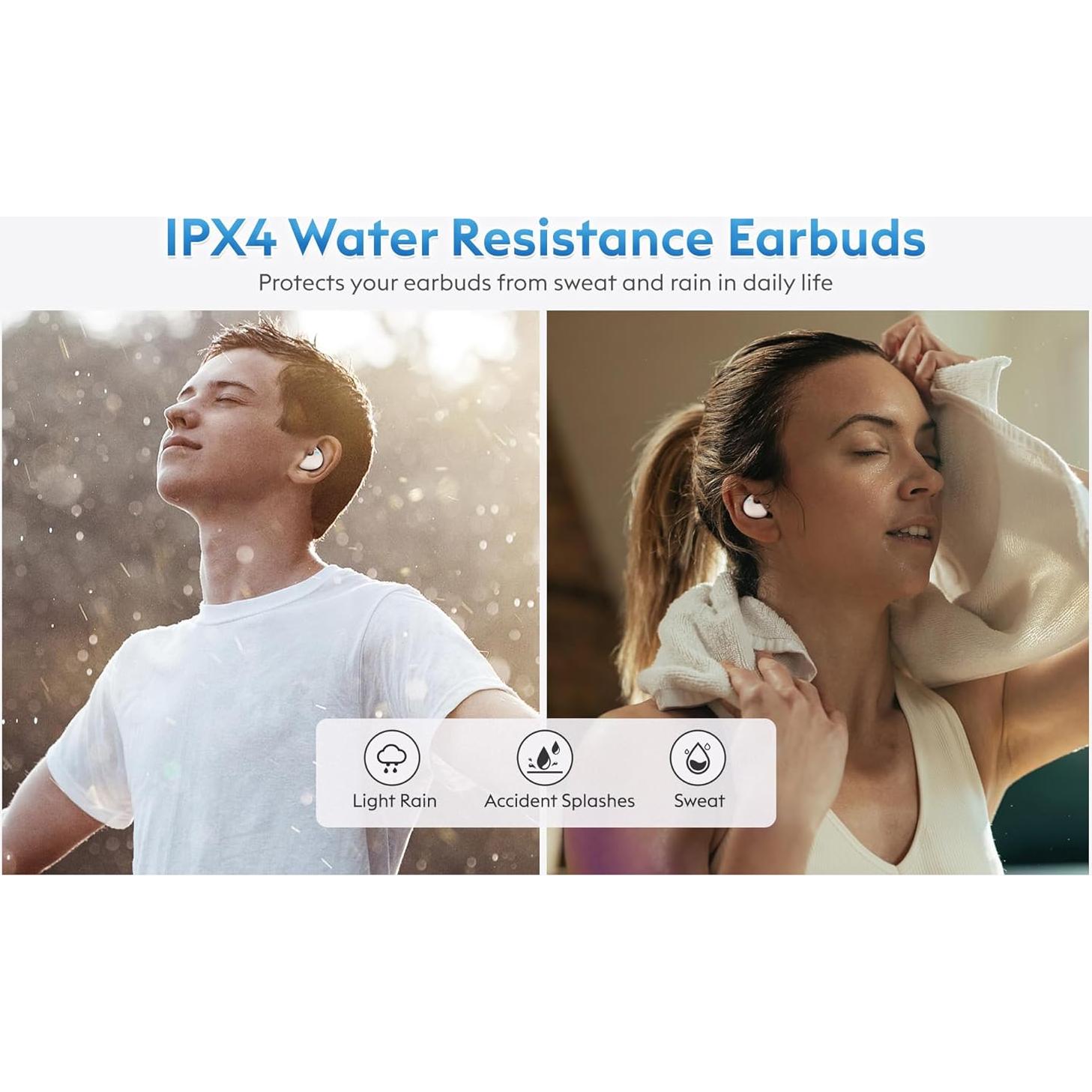 Auriculares Inalámbricos GreatQIQI 790 Blancos para Dormir