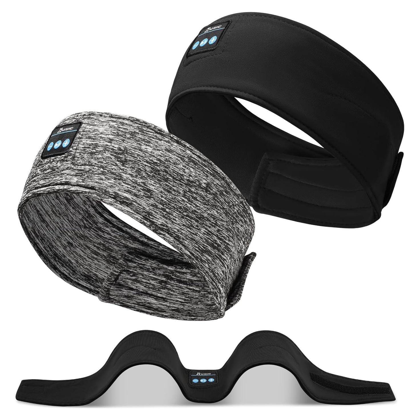 Auriculares Bluetooth ZRUHIG Banda Ajustable para Dormir 2-Pack