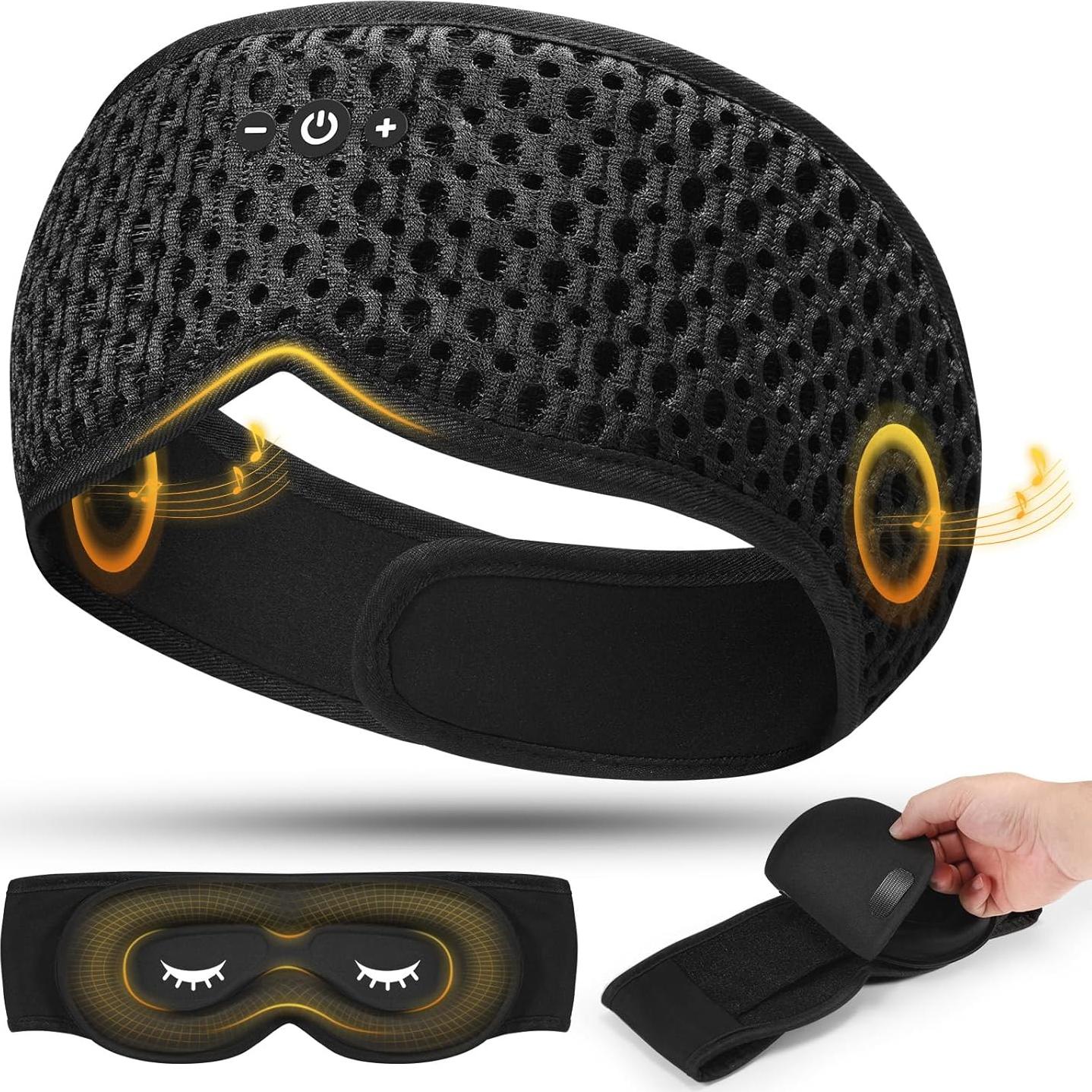 Máscara de Sueño Bluetooth ASIILOVI HF016 3D Ajustable