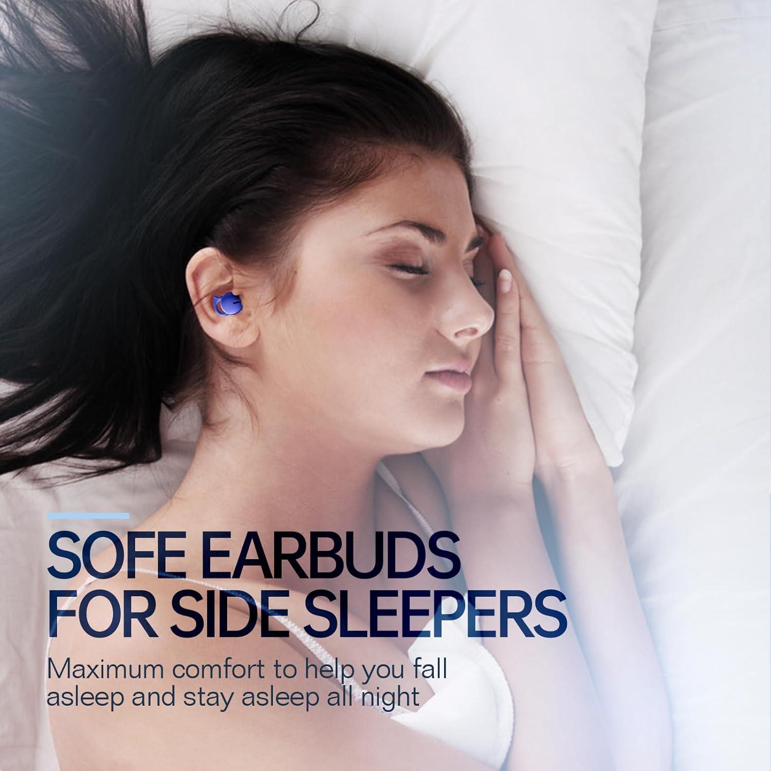 Invisible Sleep Headphones,Sleep Earbuds for Side Sleepers,Sleep Earphones Comfortable Noise Blocking, Bluetooth 5.3 Wireless Headphones for Sleeping,Running,Driving,Hiking - Blue 2