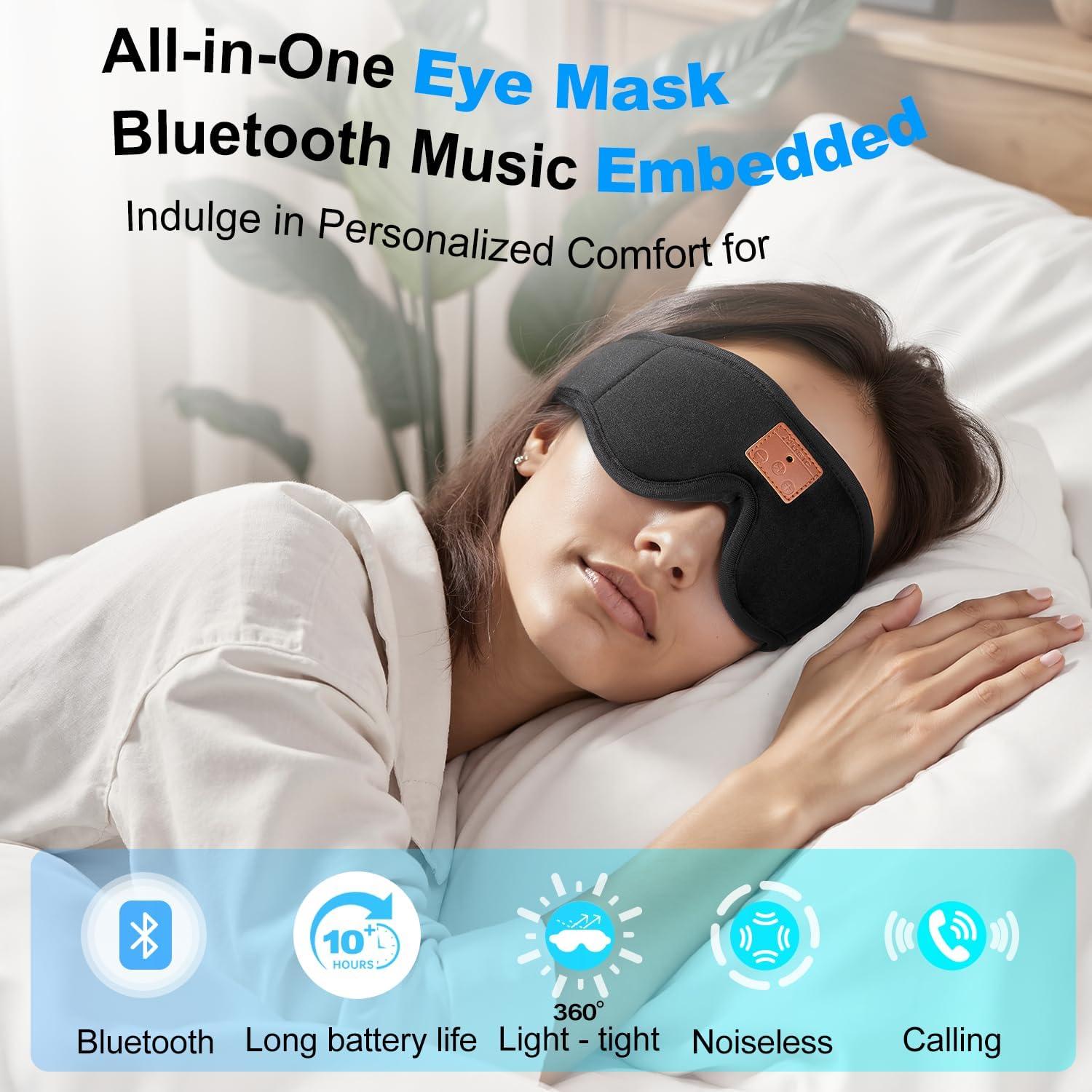 Auriculares para dormir Bluetooth Euralypstic YZ00 3D Negro