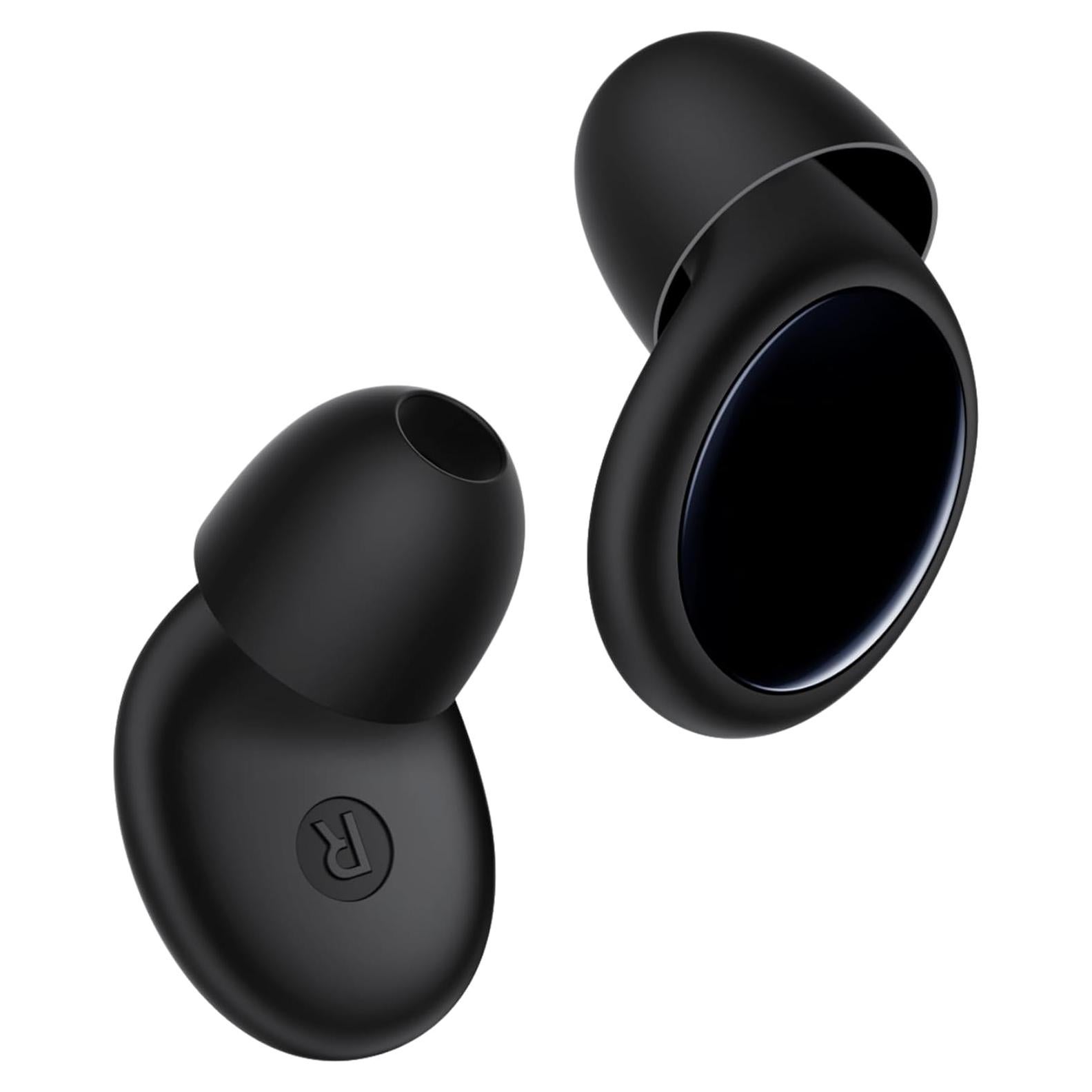 Ear Plugs for Sleeping Noise Cancelling, 45dB Ear Plugs for Noise Reduction, Soft Earplugs for Sleep, Concert, Work, Snoring Silicone Hearing Protection Earplugs Reusable Ear Plug with 8 Tips Black