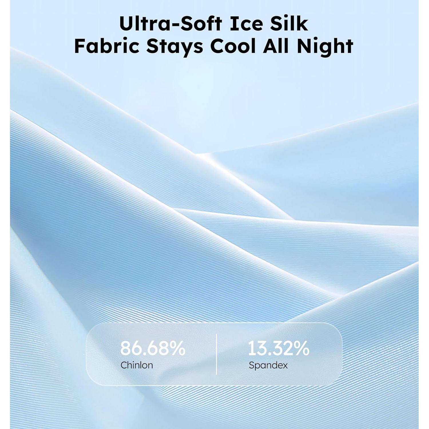 Máscara de Sueño de Seda Fría AHUIARGY con Auriculares Bluetooth 5.4