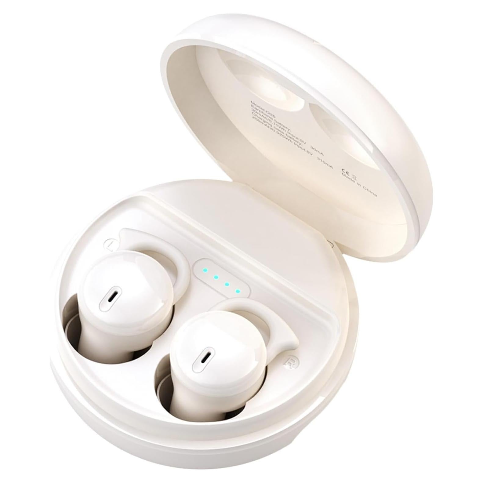 Invisible Sleep Headphones,Sleep Earbuds for Side Sleepers,Sleepbuds Comfortable Noise Blocking, Bluetooth 5.3 Wireless Headphones for Sleeping,Running,Driving,Hiking - White