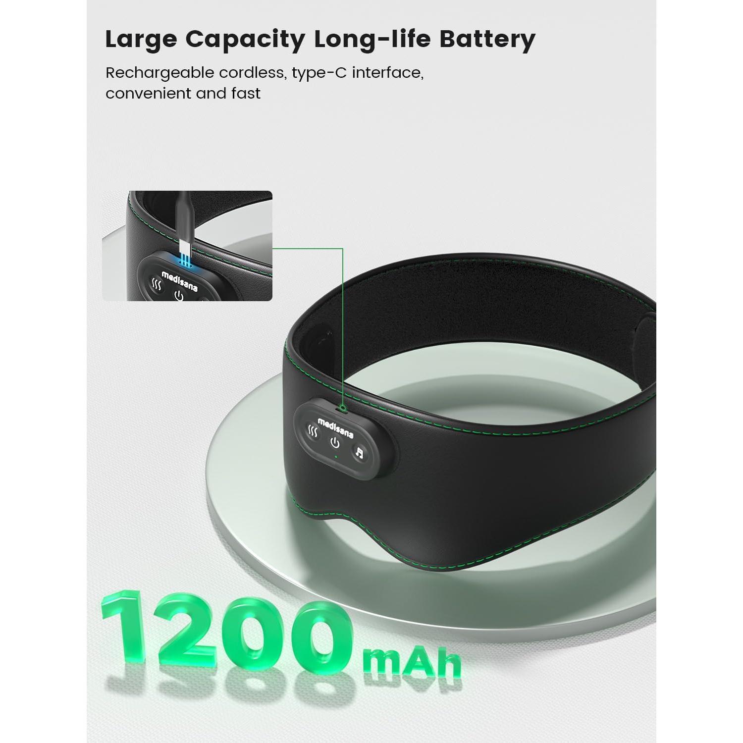 Máscara de Ojos Calentada Medisana SM 500 Inalámbrica 1200mAh