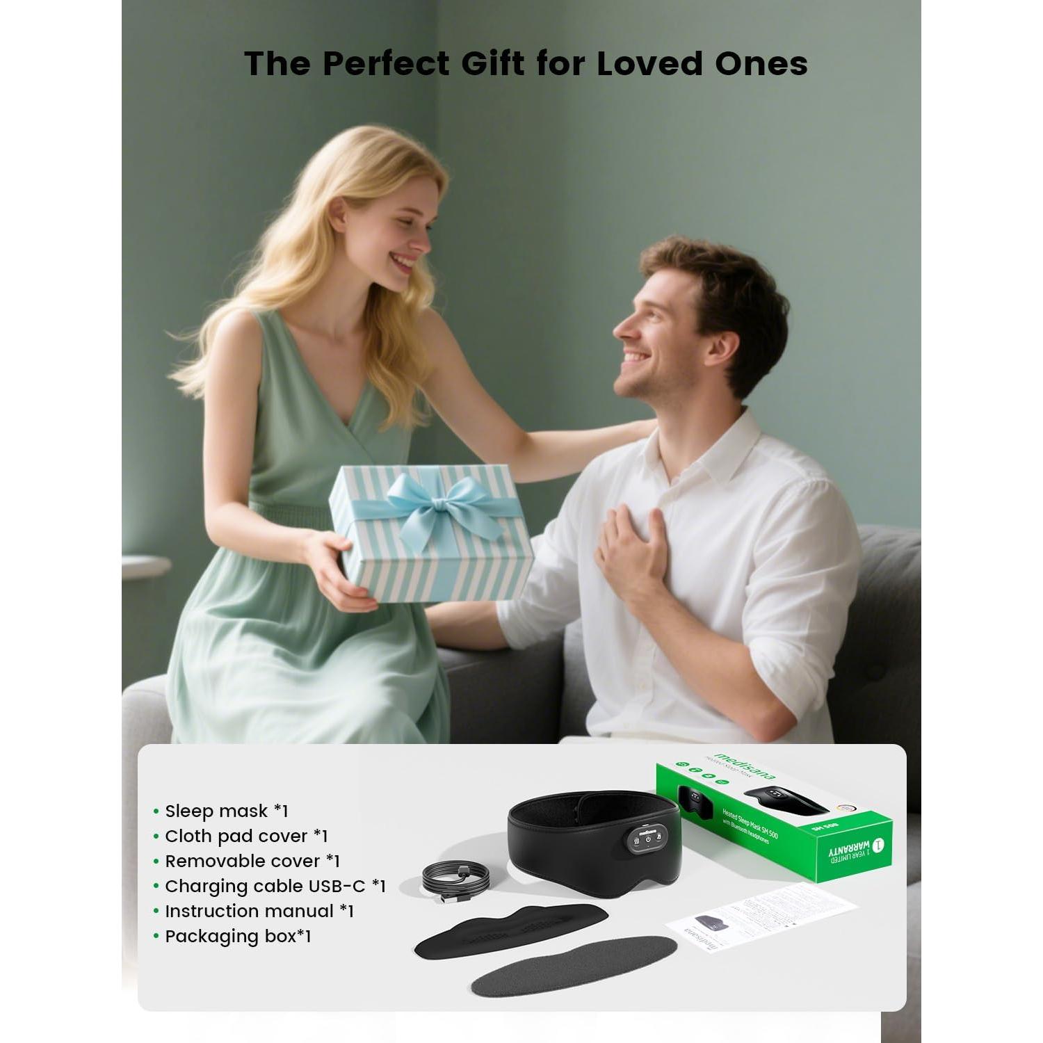 Máscara de Ojos Calentada Medisana SM 500 Inalámbrica 1200mAh